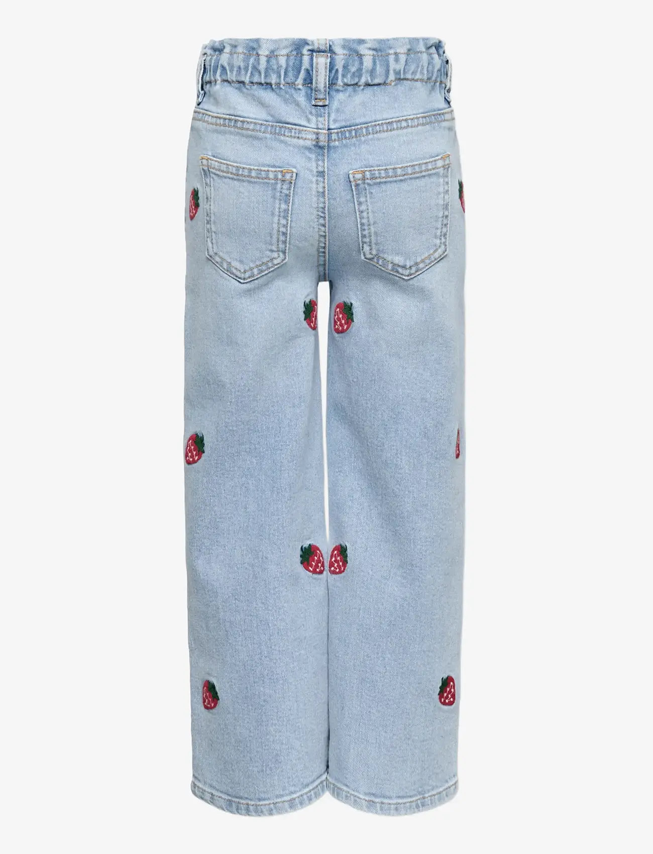 Kids Only - KMGLUNA BERRY PAPERBAG WIDE DNM - vida jeans - light blue denim - 1