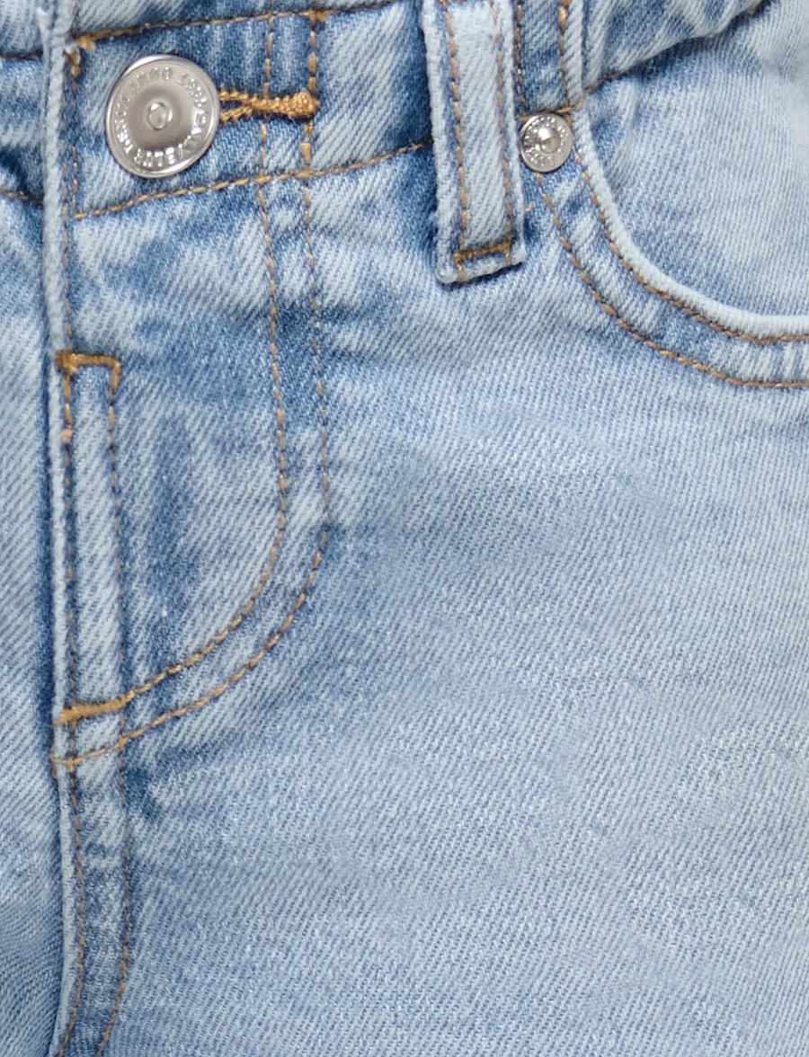 Kids Only - KMGLUNA BERRY PAPERBAG WIDE DNM - jeans met wijde pijpen - light blue denim - 2
