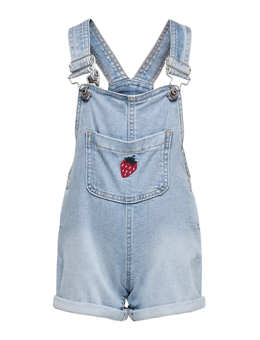 Kids Only - KMGLUCY BERRY OVERALL SHORTS DNM - samfestingar - light blue denim - 0