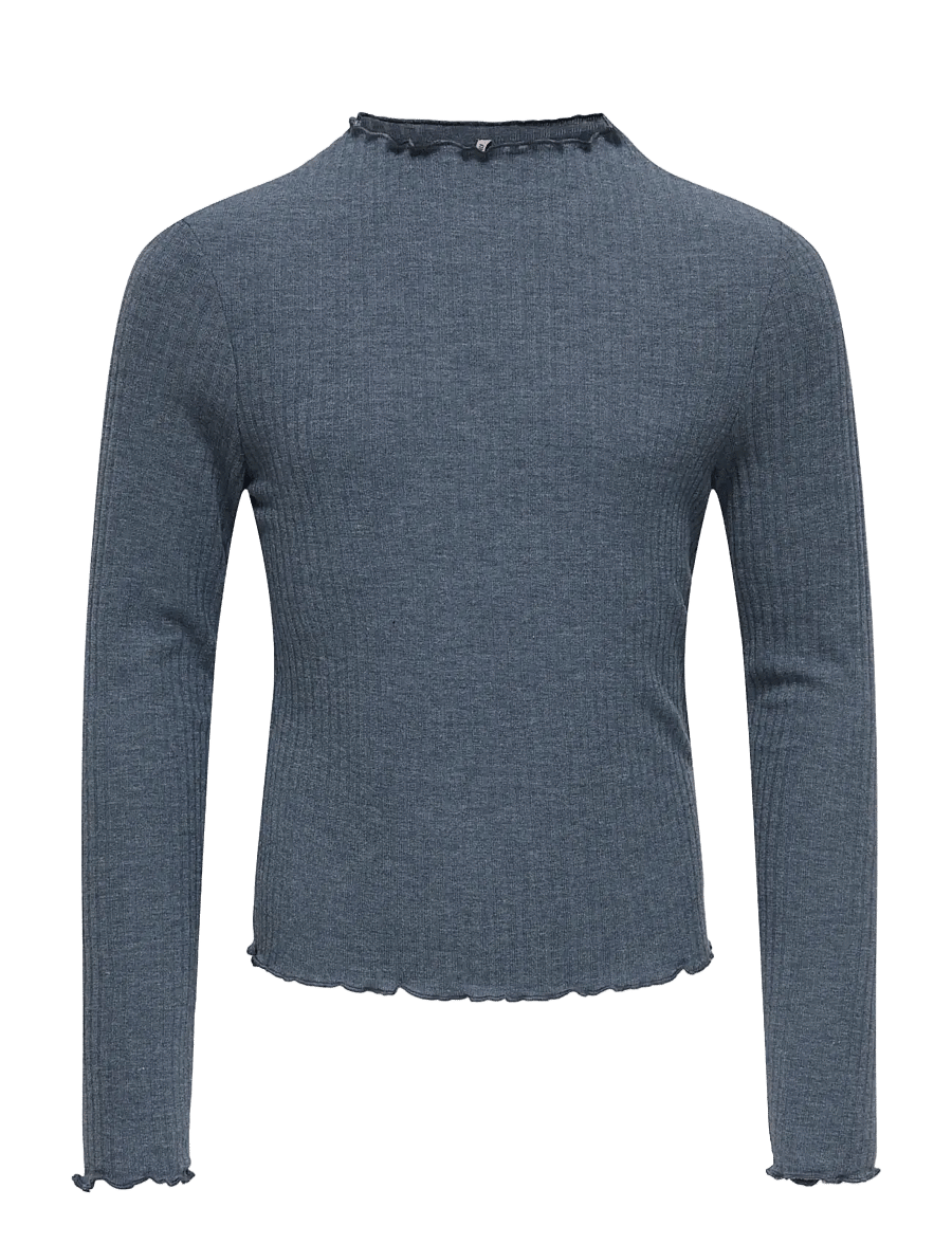 Kids Only - KOGEMMA L/S HIGH NECK TOP JRS - langärmelig - ombre blue - 0