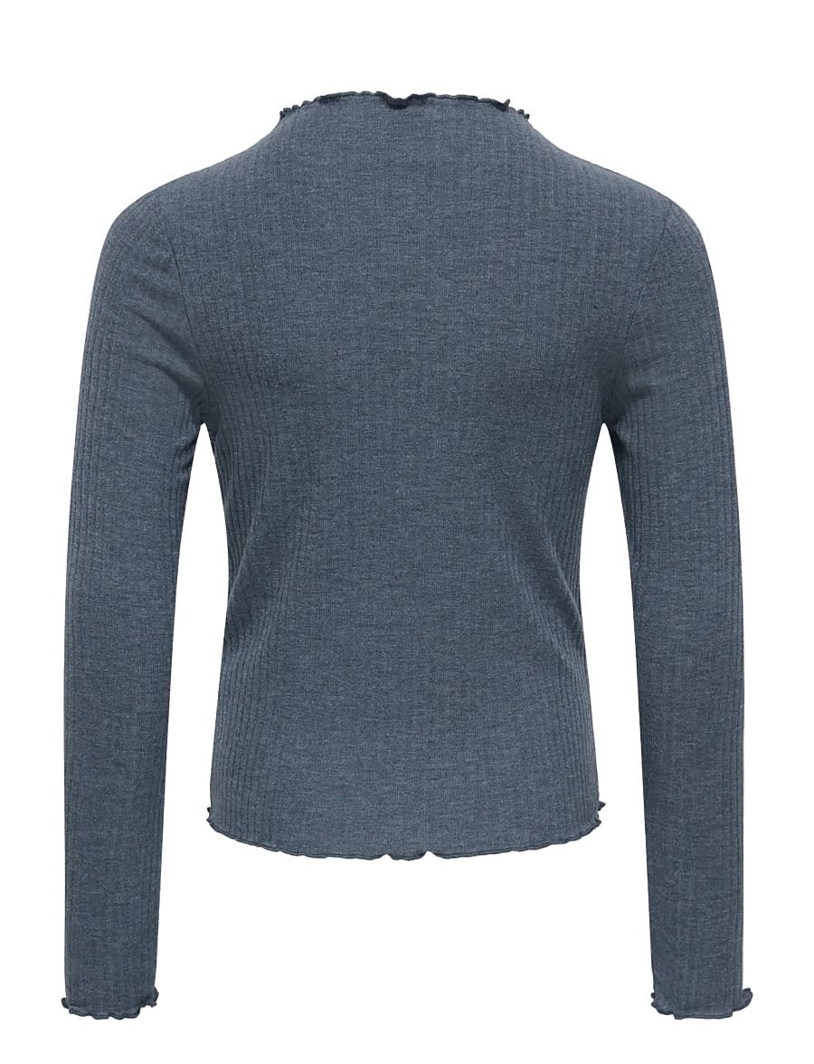 Kids Only - KOGEMMA L/S HIGH NECK TOP JRS - langärmelig - ombre blue - 1