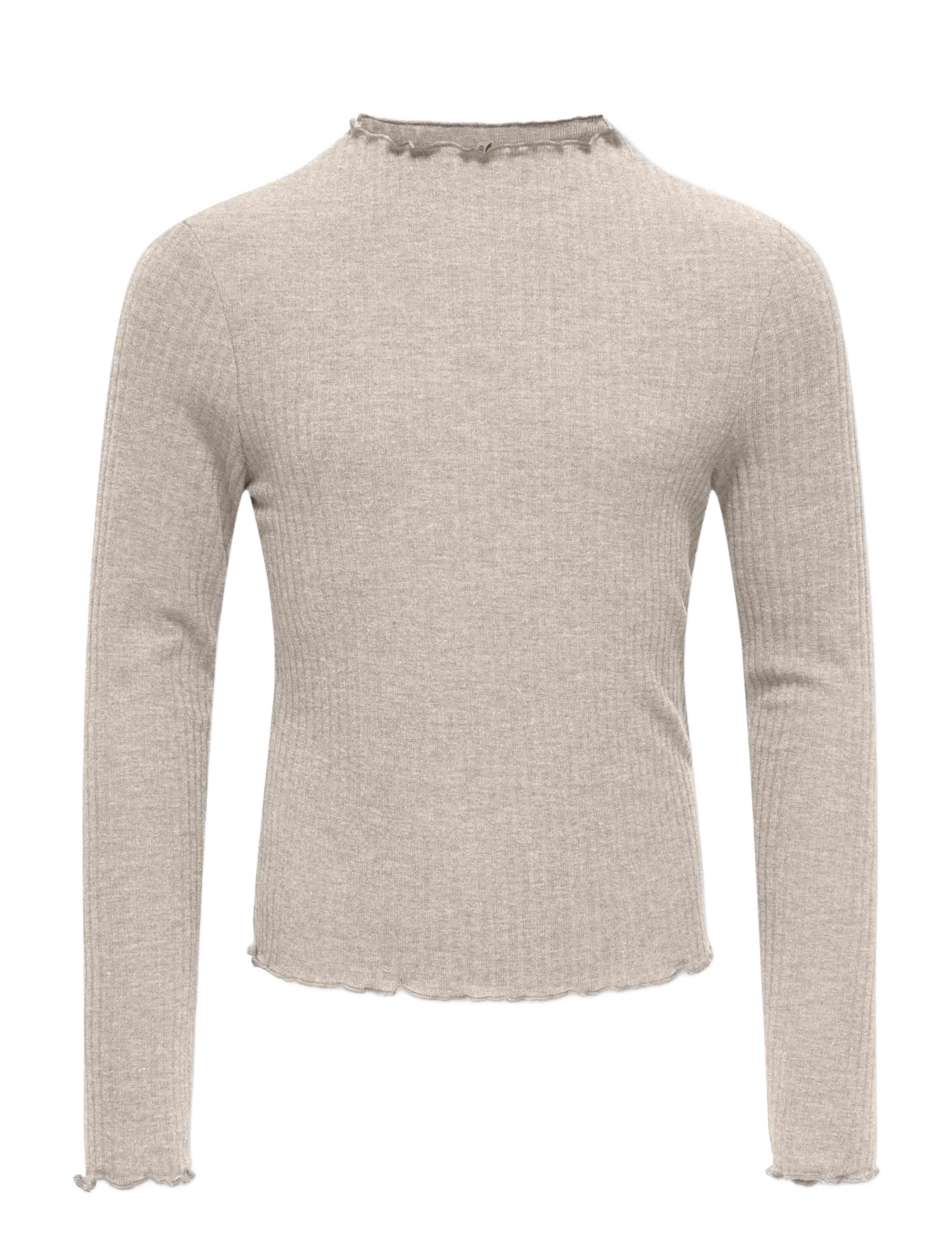 Kids Only KOGEMMA L/S HIGH NECK TOP JRS - Inspiration - PUMICE STONE / beige