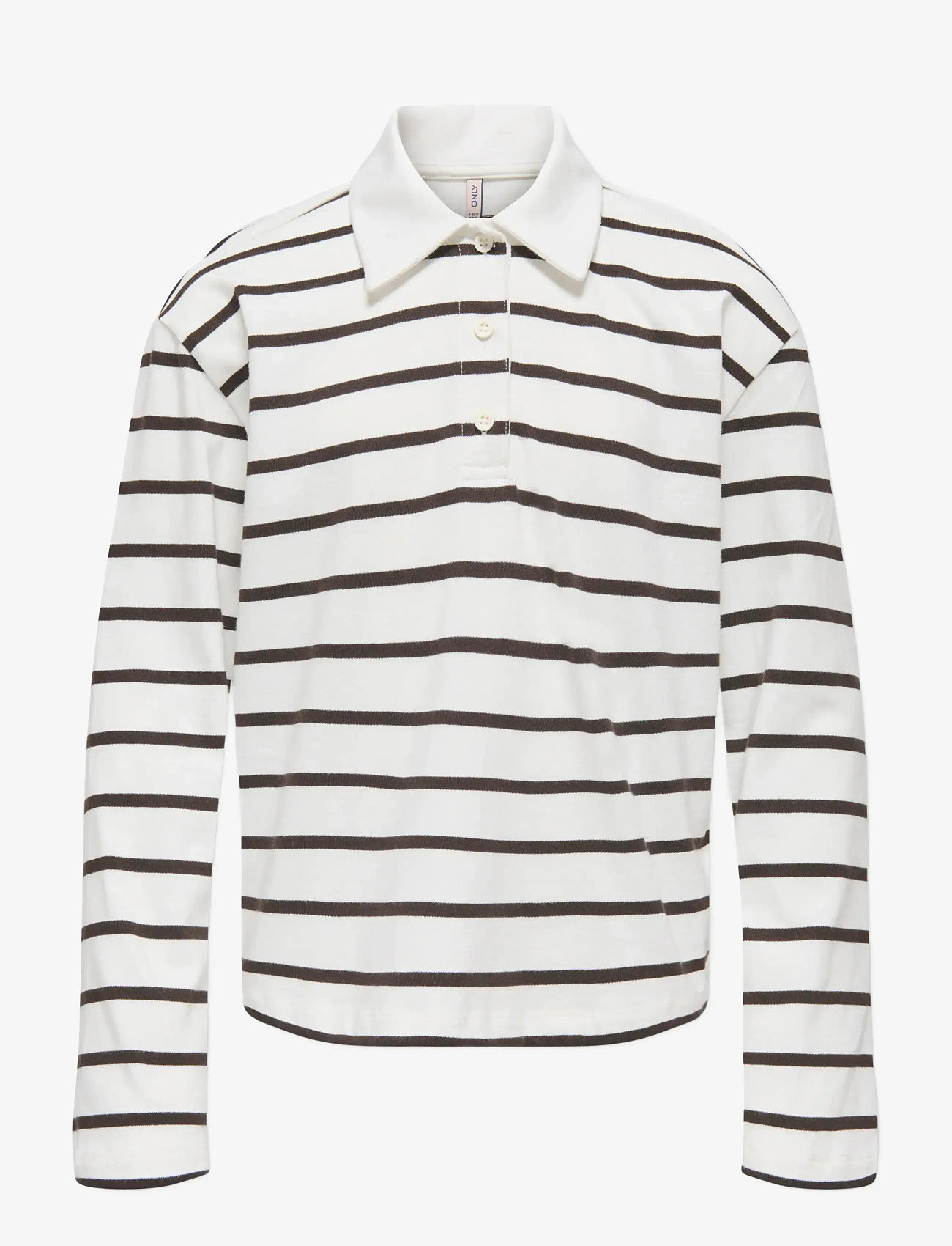 Kids Only - KOGSIRA L/S POLO CS JRS - långärmade pikéer - chocolate torte - 1