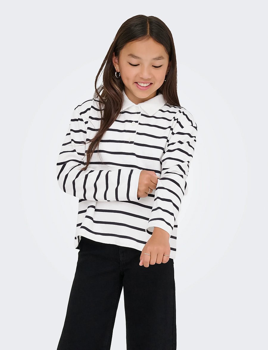 Kids Only - KOGSIRA L/S POLO CS JRS - långärmade pikéer - chocolate torte - 0