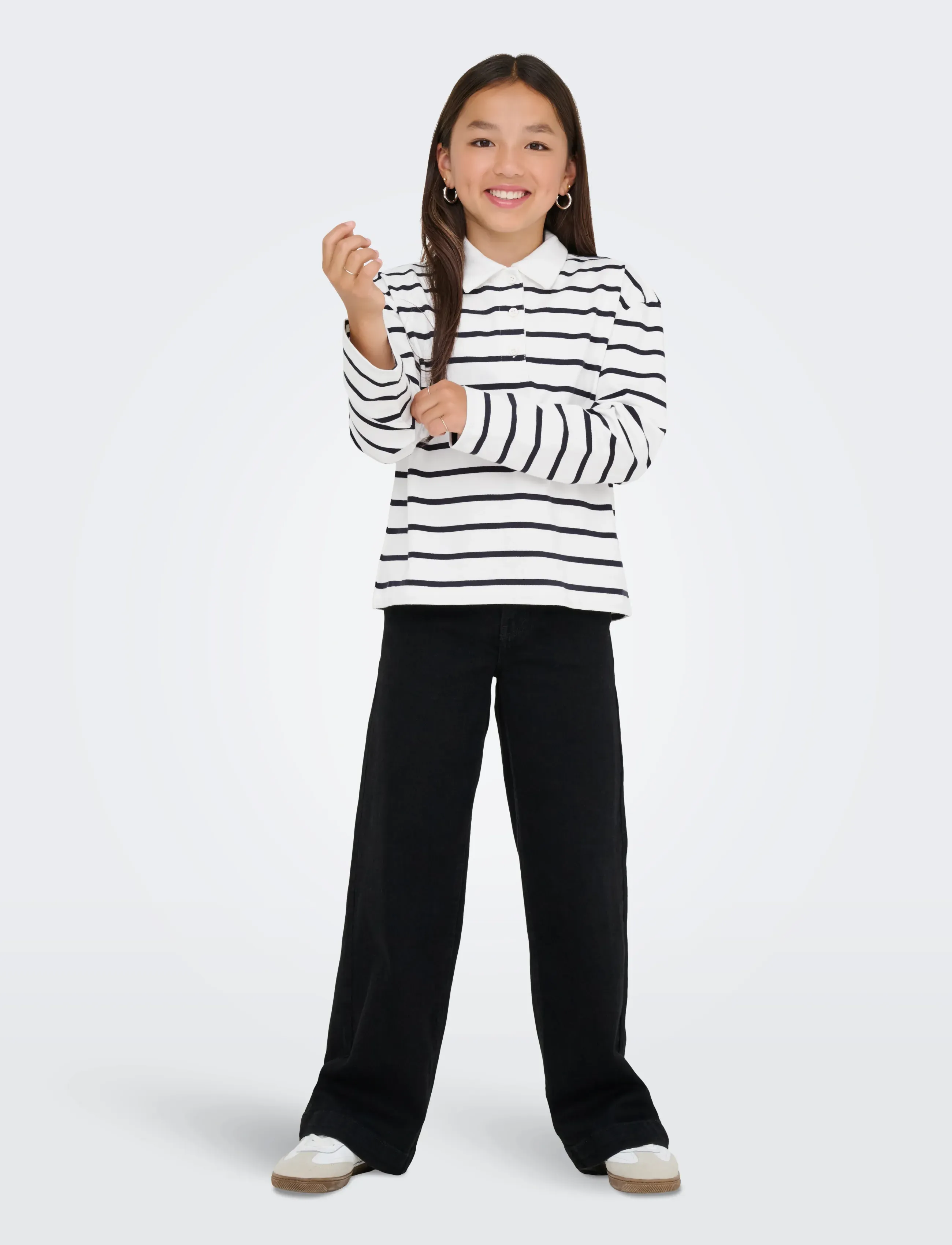 Kids Only - KOGSIRA L/S POLO CS JRS - långärmade pikéer - chocolate torte - 4
