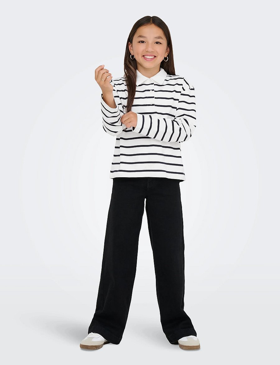Kids Only - KOGSIRA L/S POLO CS JRS - långärmade pikéer - chocolate torte - 4