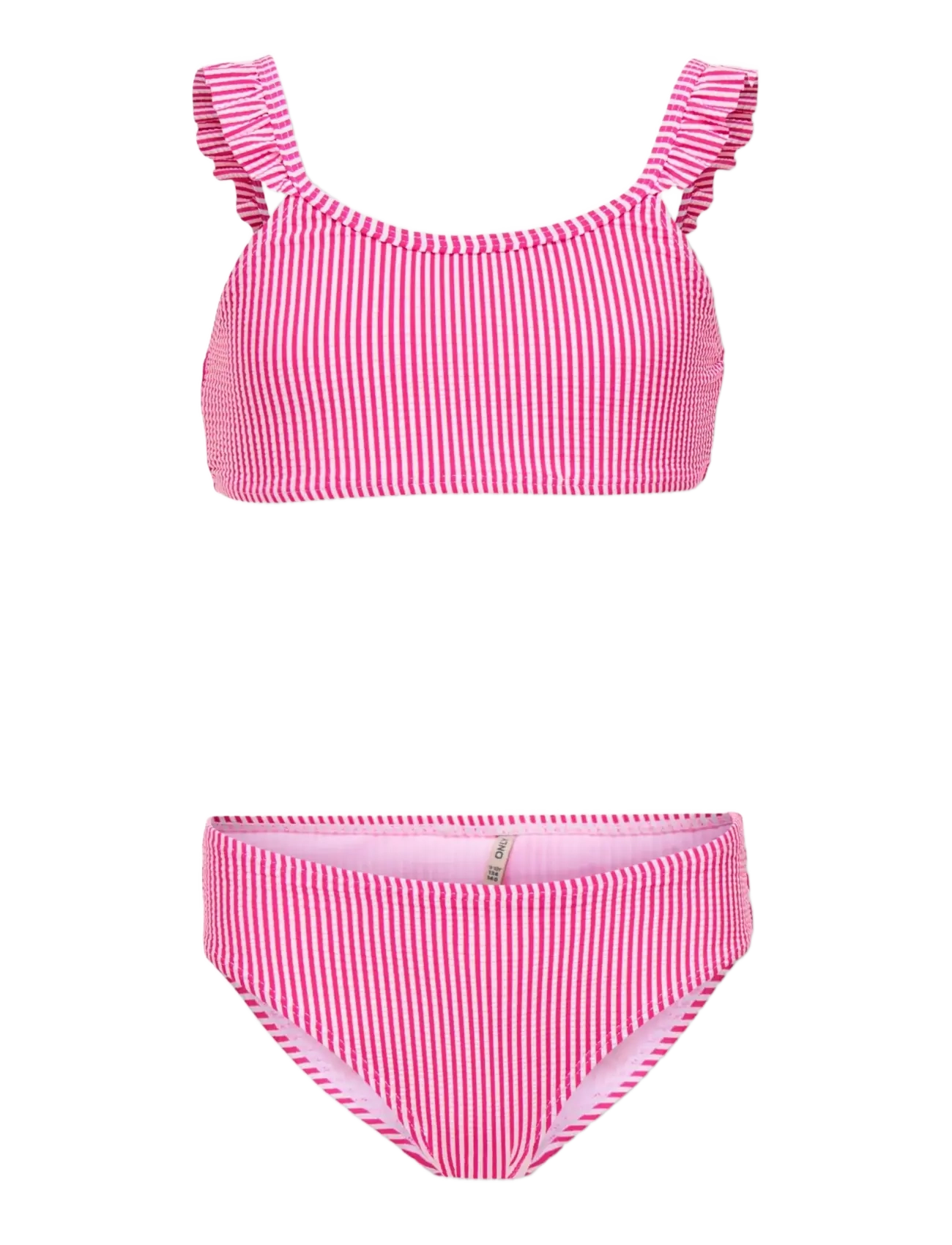 Kids Only KOGSUNNY STRUCTURE BIKINI SET ACC - Tøj - KNOCKOUT PINK / pink/rose