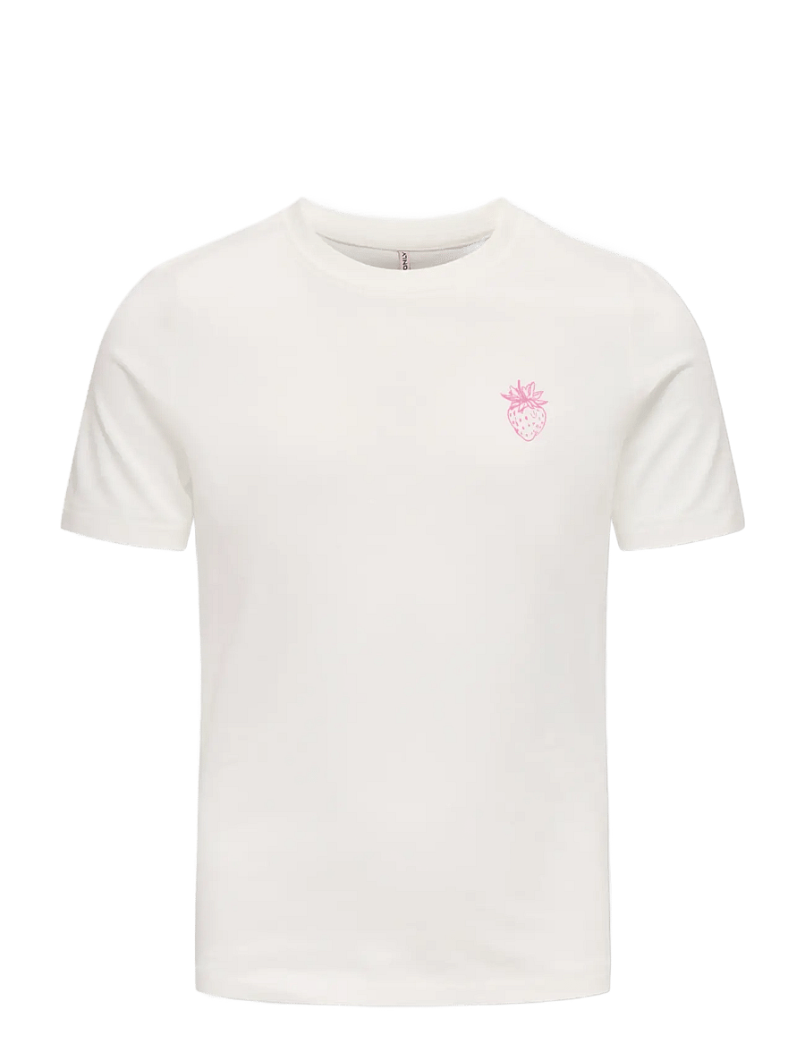 Kids Only - KOGBOLETTE LIFE S/S TOP JRS - kortærmede t-shirts - cloud dancer - 0