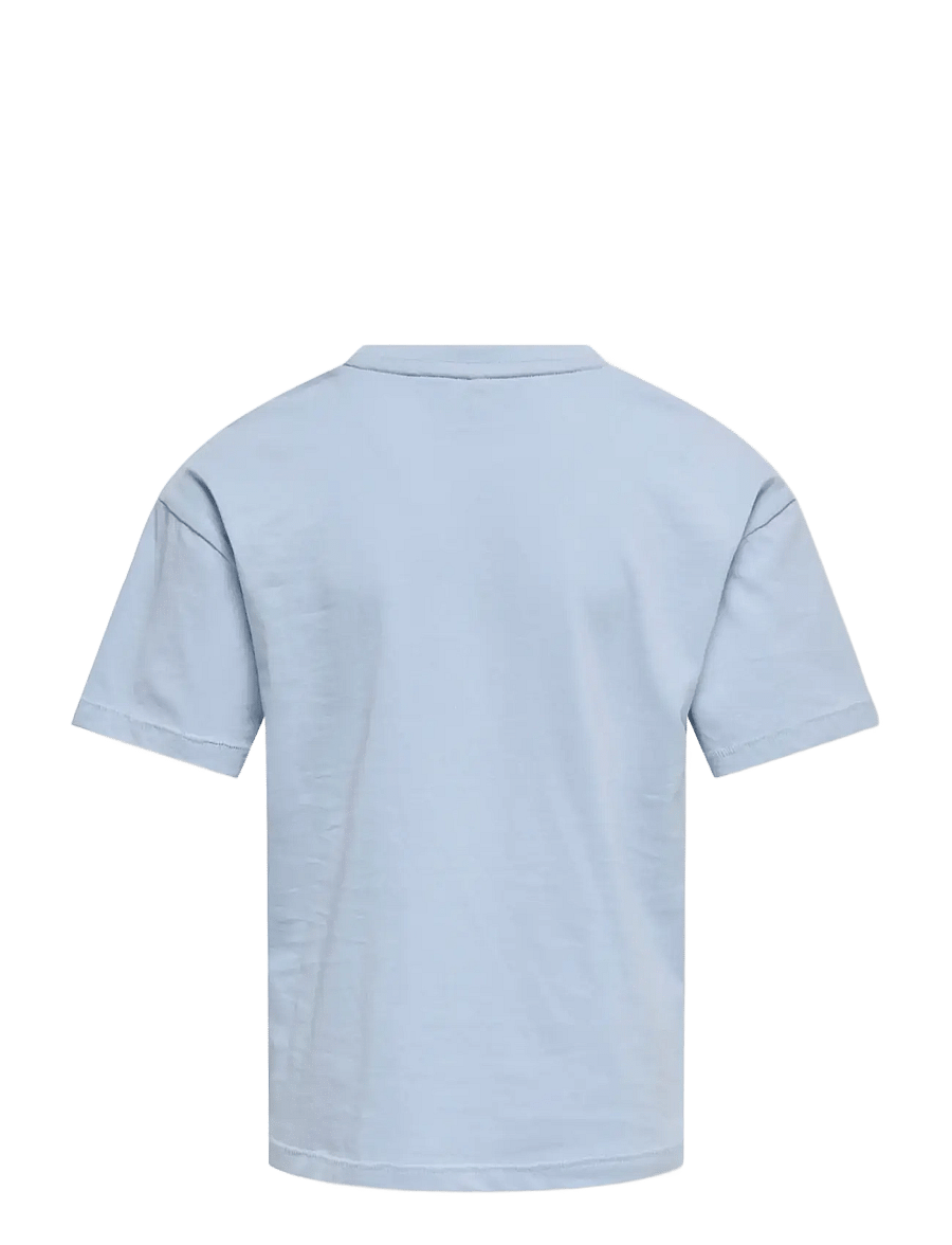 Kids Only - KOGPEANUTS LIFE SS REG. TEE JRS - lühikeste varrukatega t-särgid - soft chambray - 1