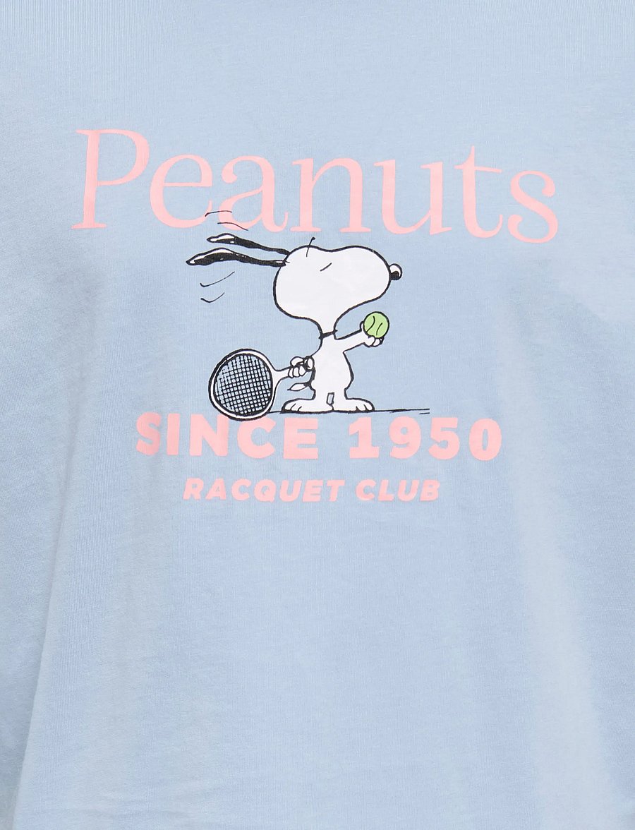 Kids Only - KOGPEANUTS LIFE SS REG. TEE JRS - lühikeste varrukatega t-särgid - soft chambray - 2