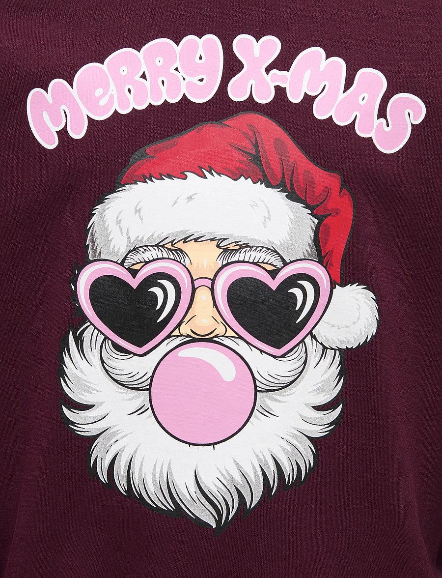 Kids Only - KOGXMAS DITTE LIFE L/S CS SWT - winetasting - 2
