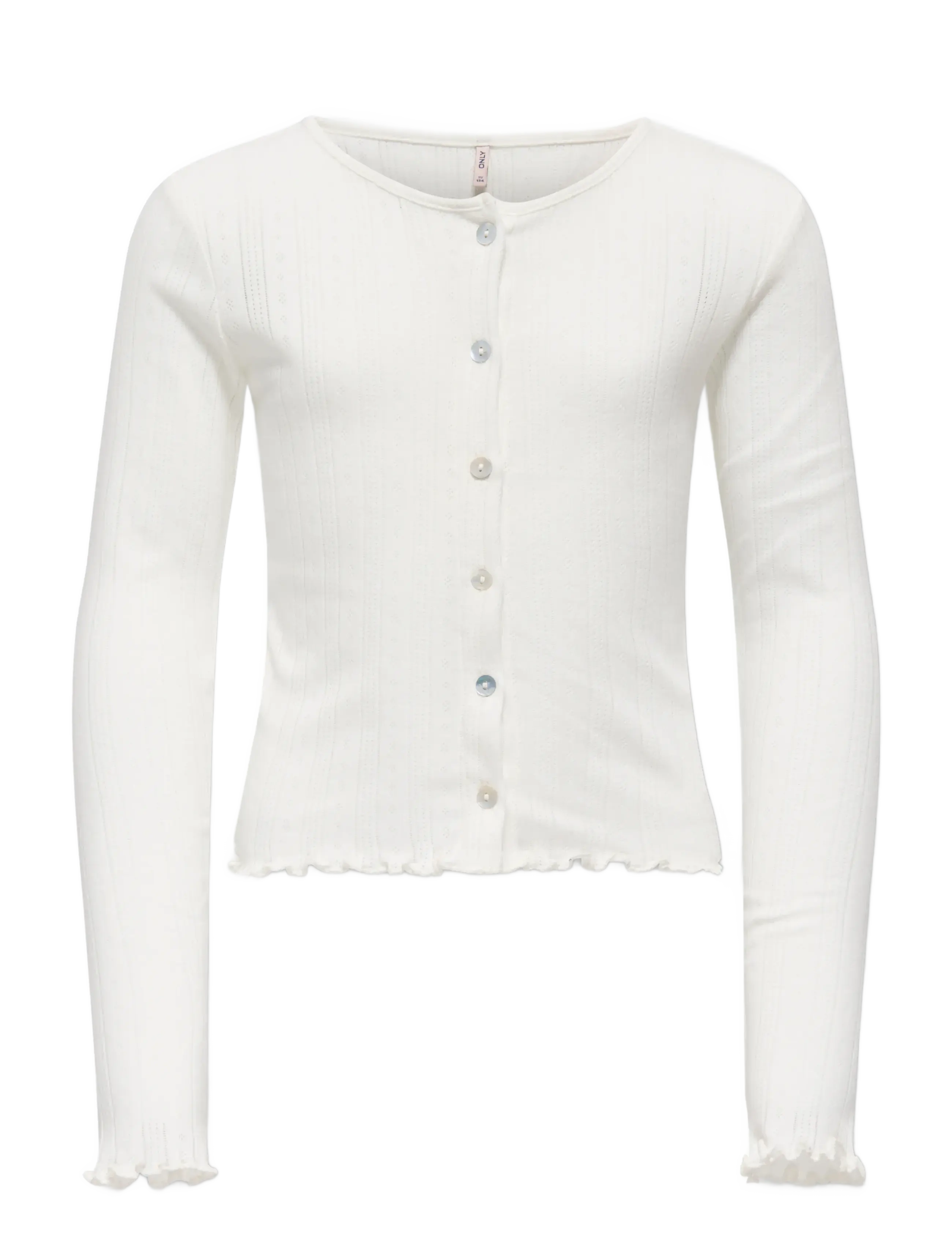 Kids Only KOGSALSA LIFE L/S CARDIGAN JRS - Stickat - CLOUD DANCER / white