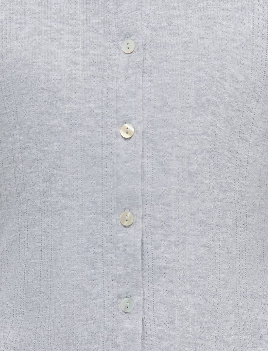 Kids Only - KOGSALSA LIFE L/S CARDIGAN JRS - koftor - light grey melange - 2