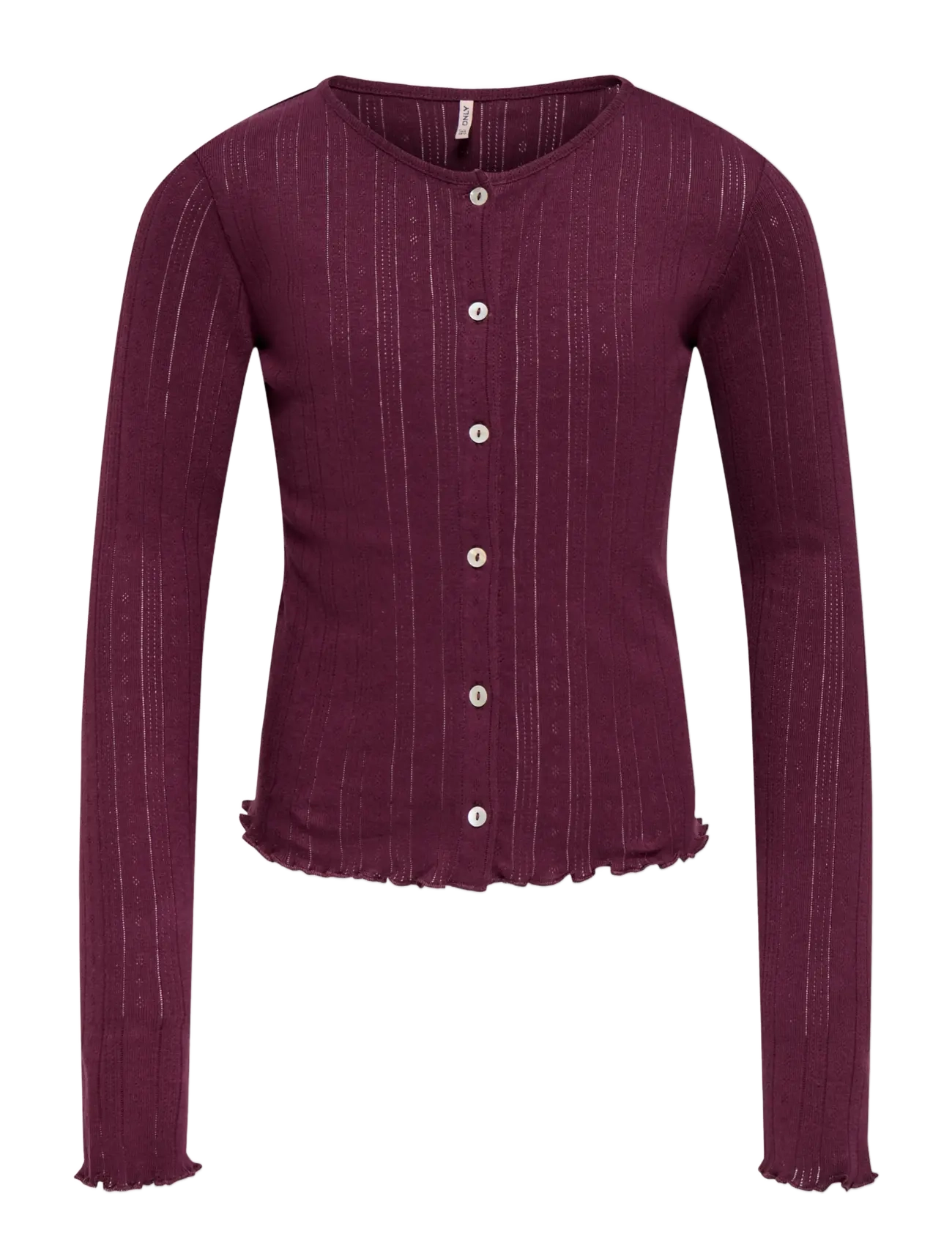 Kids Only - KOGSALSA LIFE L/S CARDIGAN JRS - cardigans - mauve wine - 0