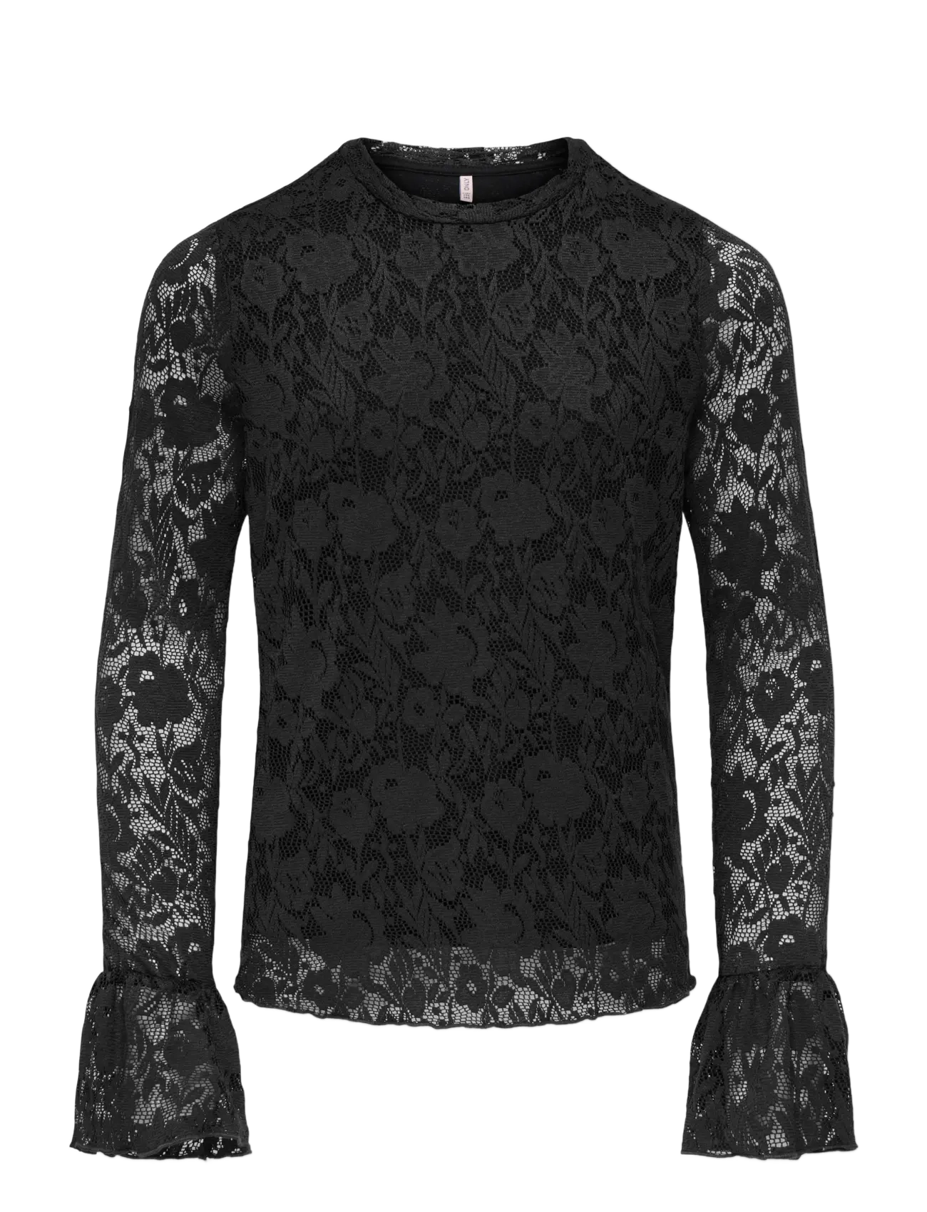 Kids Only KOGTOOS L/S LACE TOP JRS - KIDS ONLY - BLACK / black