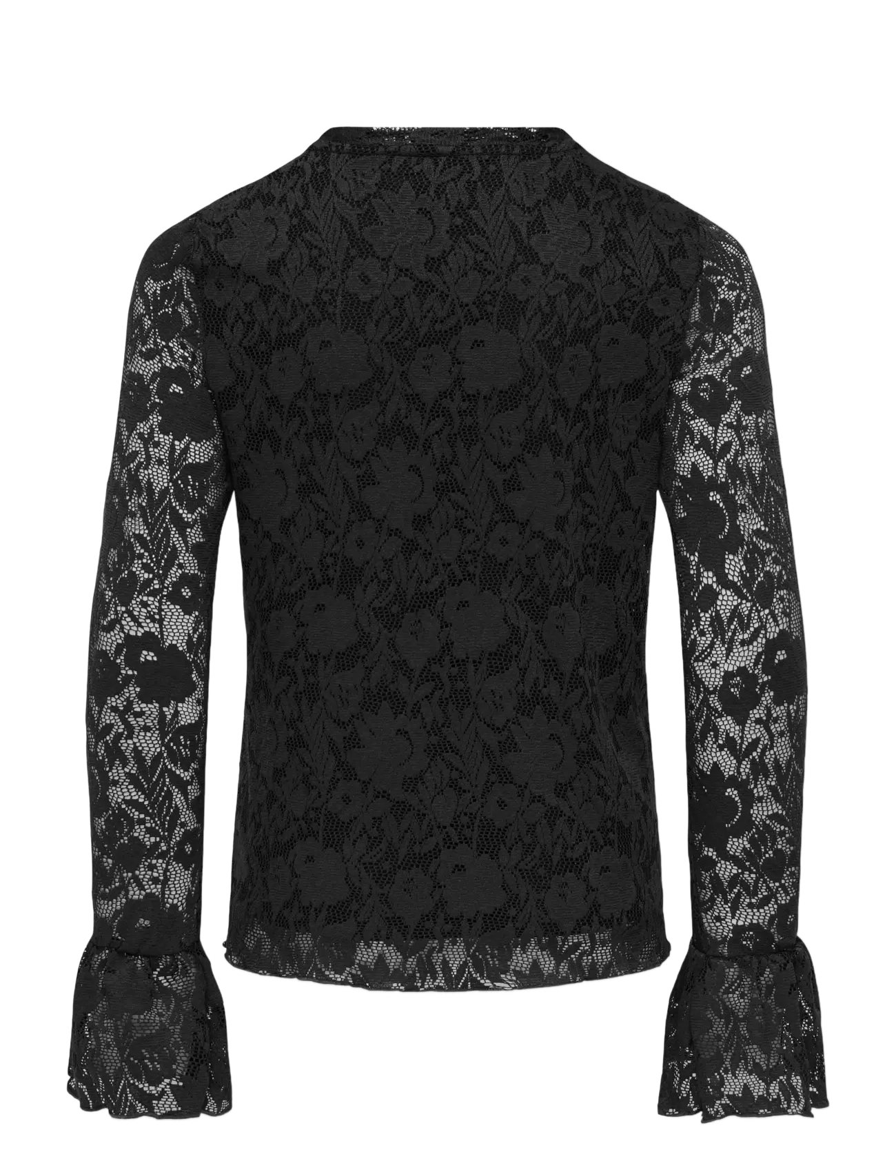 Kids Only - KOGTOOS L/S LACE TOP JRS - langärmelig - black - 2