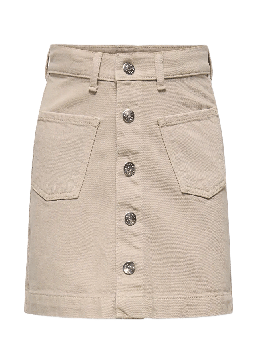 Kids Only - KOGAMAZING COL SKIRT TAI DNM - džinsiniai sijonai - oatmeal - 1