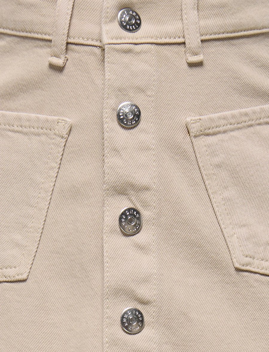 Kids Only - KOGAMAZING COL SKIRT TAI DNM - džinsiniai sijonai - oatmeal - 3