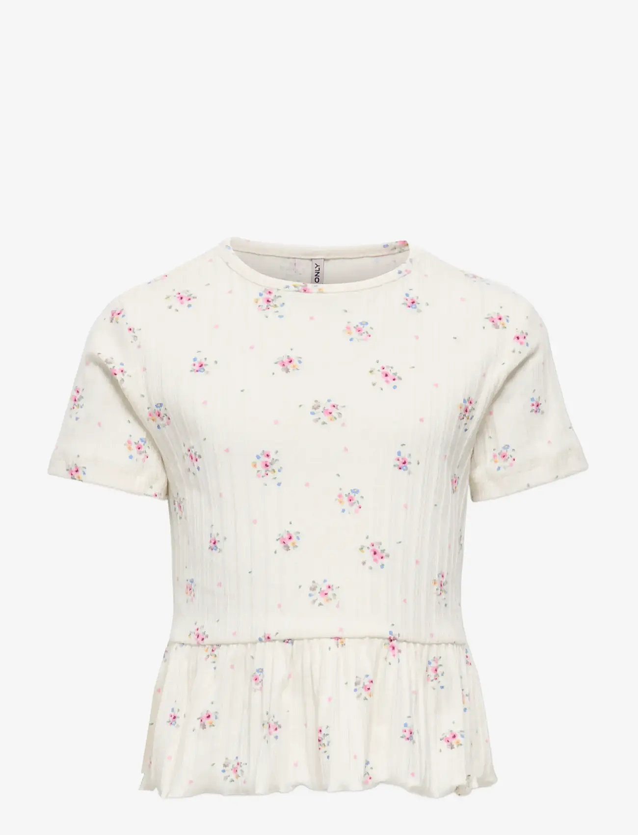 Kids Only - KMGBILLIE SS AOP TOP JRS - kortærmede t-shirts - tofu - 0