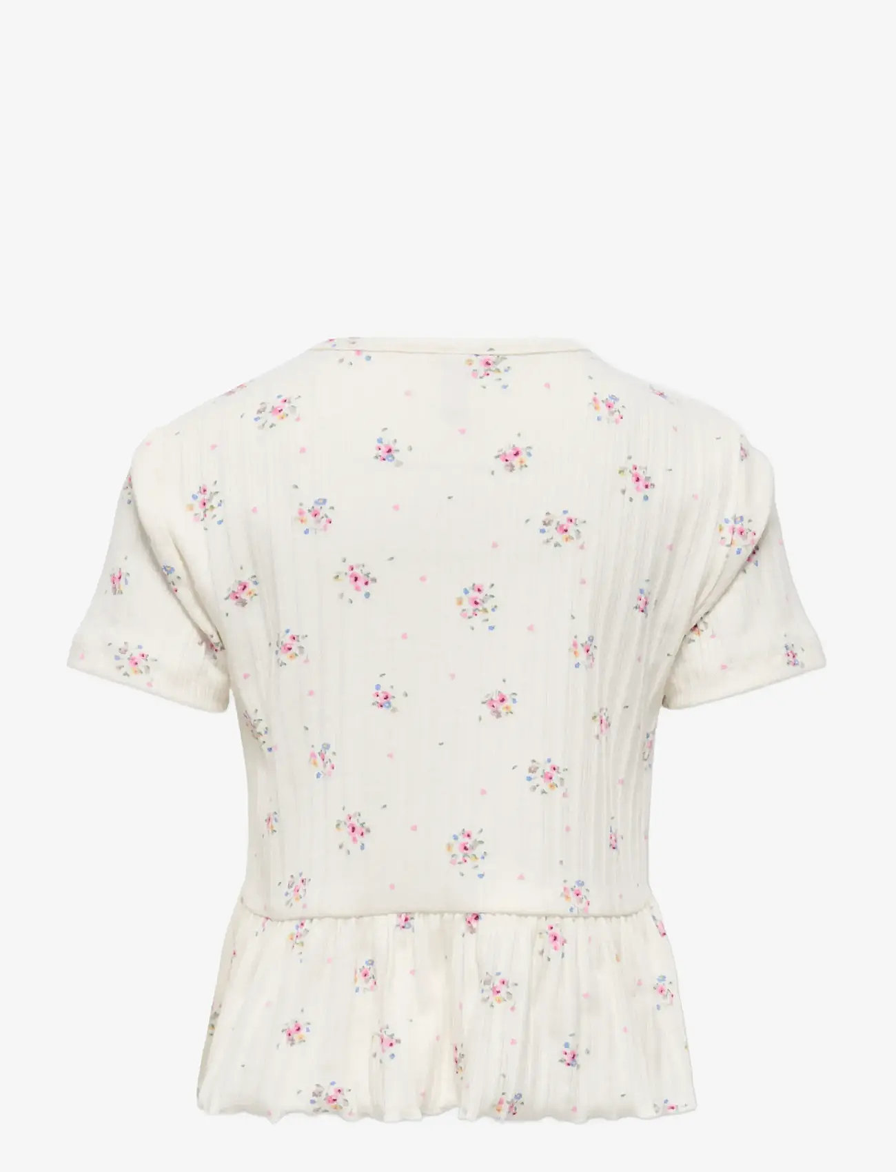 Kids Only - KMGBILLIE SS AOP TOP JRS - kortærmede t-shirts - tofu - 1