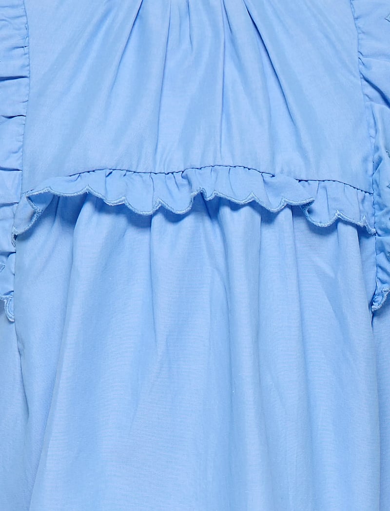 Kids Only - KMGCLARE SS RUFFLE TOP WVN - blouses & tunics - cornflower blue - 3