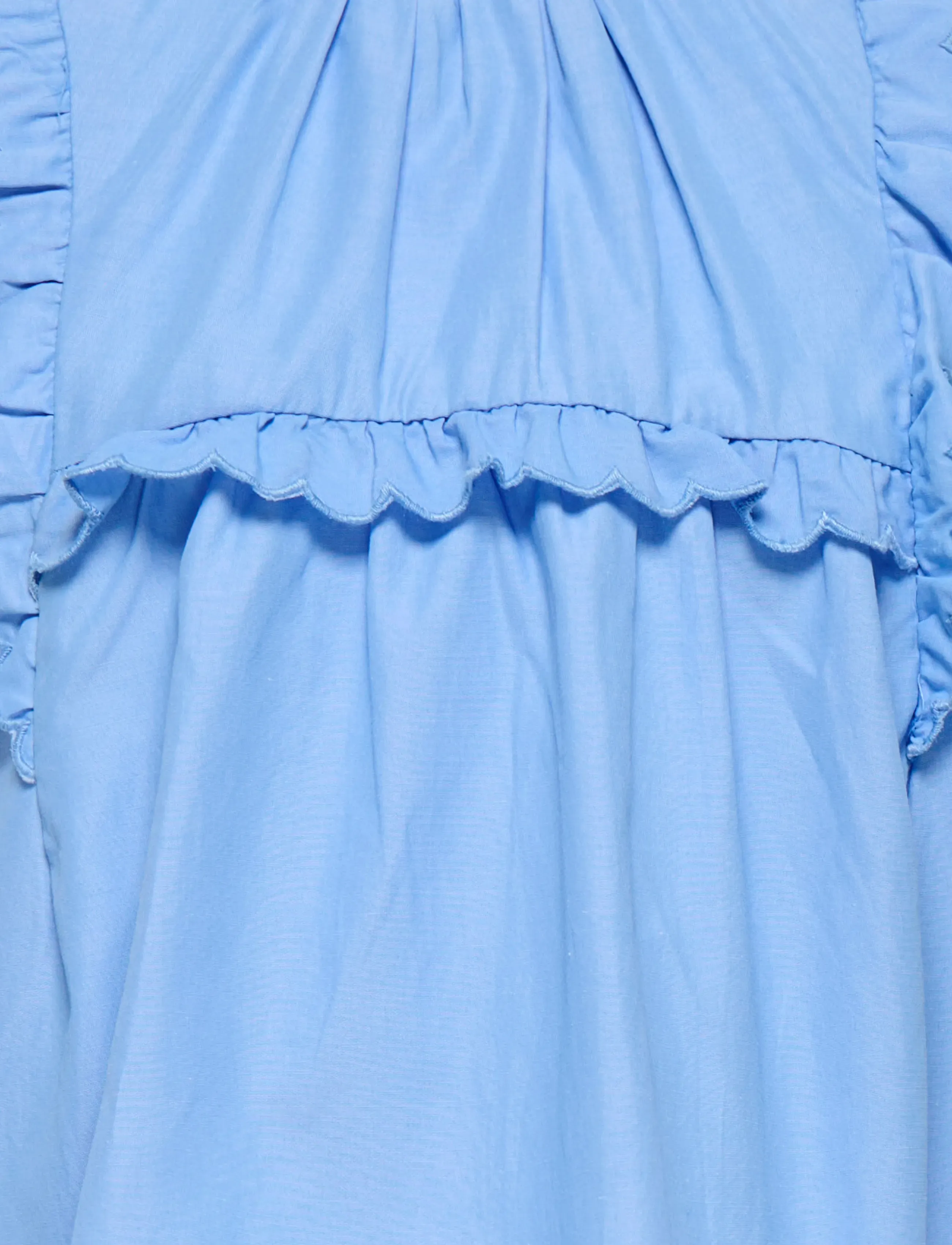 Kids Only - KMGCLARE SS RUFFLE TOP WVN - blusen & tuniken - cornflower blue - 3