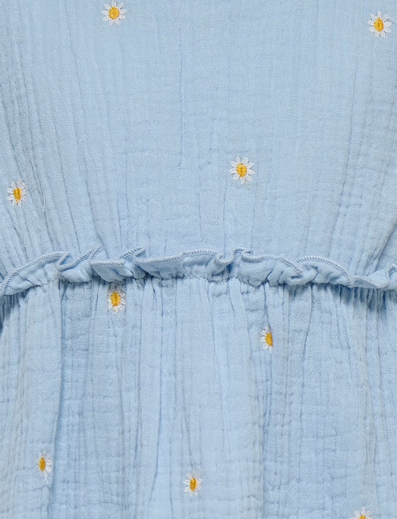 Kids Only - KMGTHYRA SS EMB FRILL TOP WVN - blouses & tunics - cashmere blue - 2