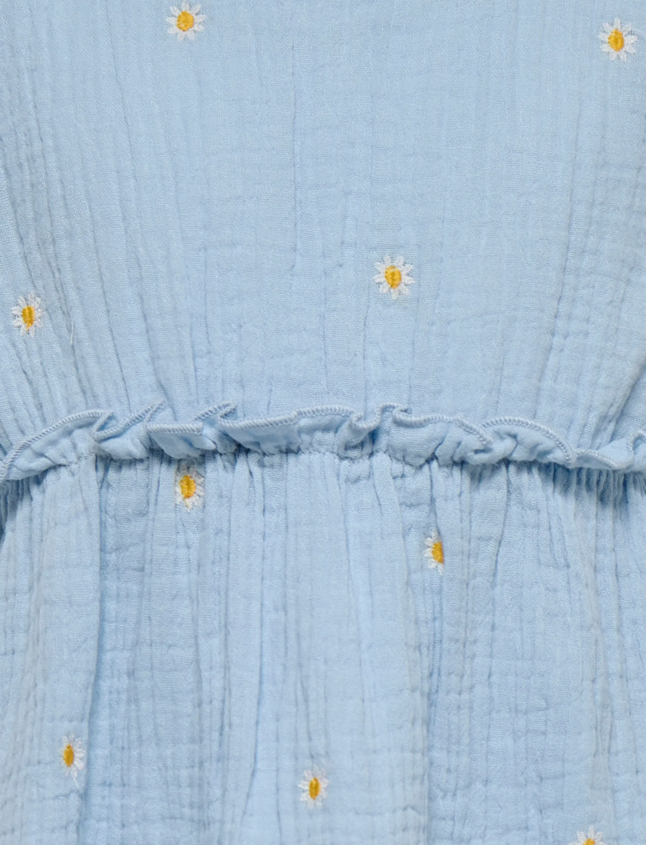 Kids Only - KMGTHYRA SS EMB FRILL TOP WVN - bluser & tunikaer - cashmere blue - 2