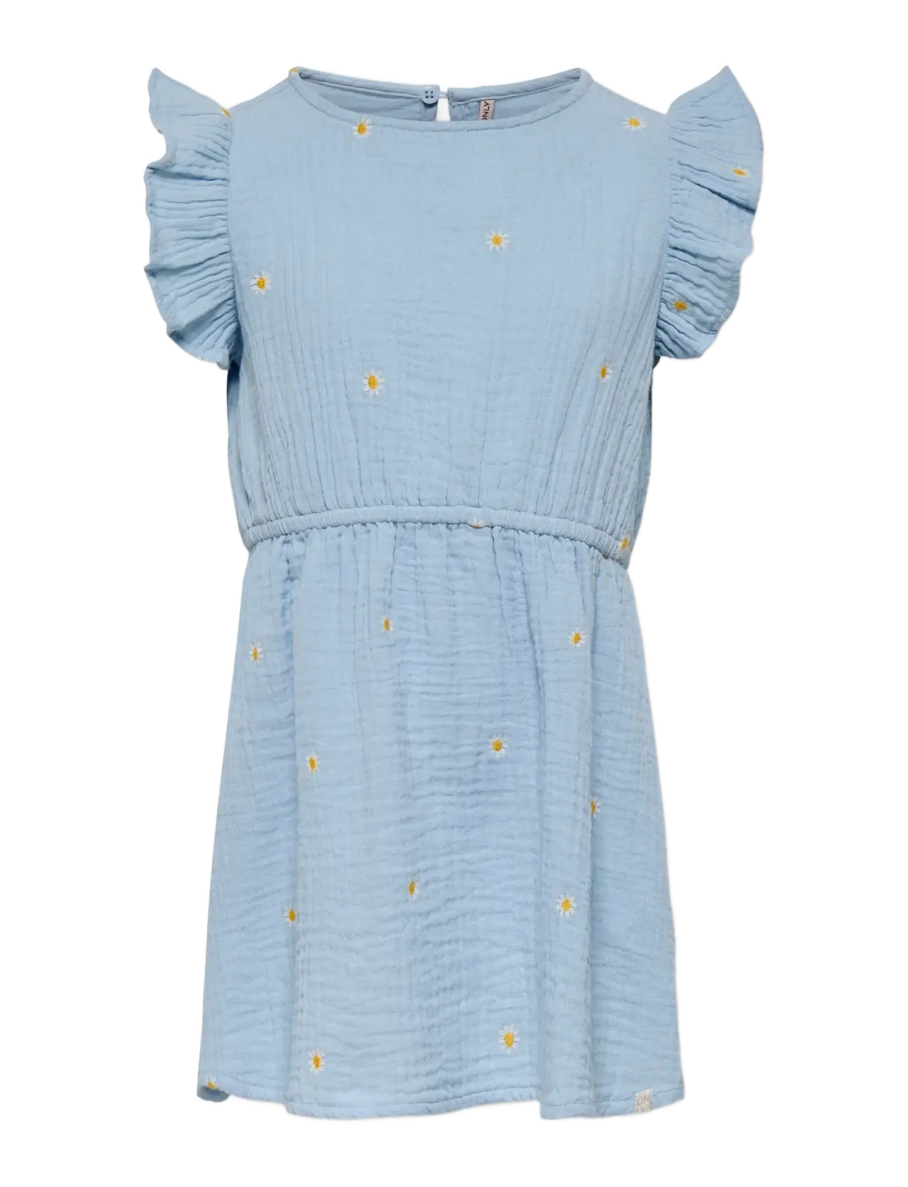 Kids Only KMGTHYRA SL EMB FRILL DRESS WVN - Kjoler & Nederdele - CASHMERE BLUE / blue