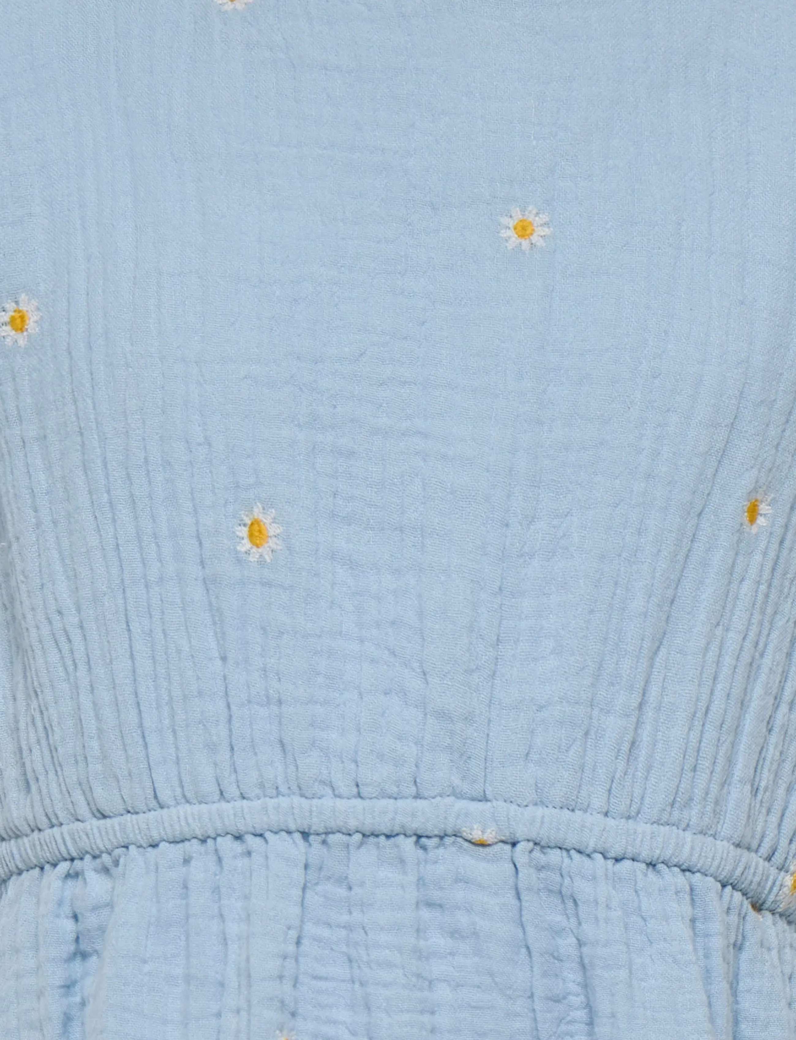 Kids Only - KMGTHYRA SL EMB FRILL DRESS WVN - lühikeste varrukatega beebi kleidid - cashmere blue - 2
