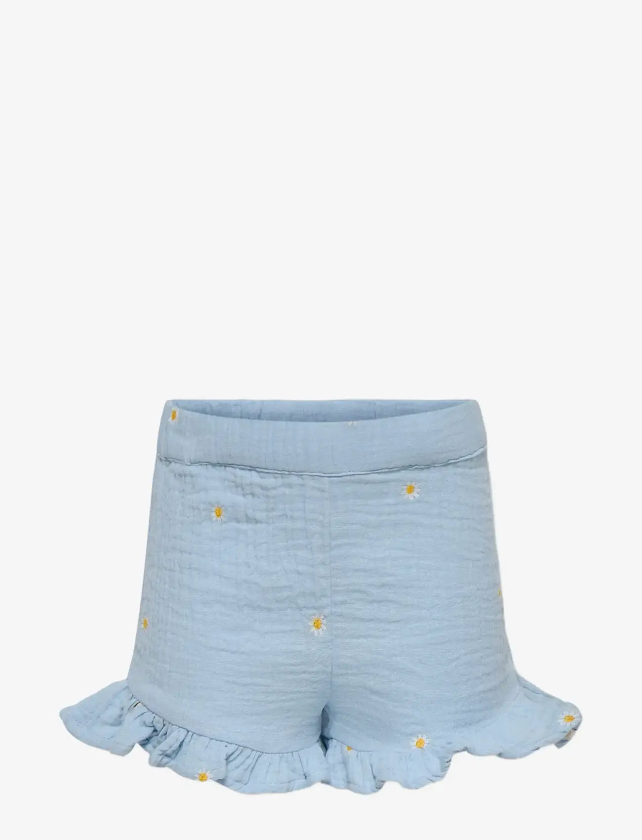 Kids Only - KMGTHYRA EMB FRILL SHORTS WVN - casual shorts - cashmere blue - 0