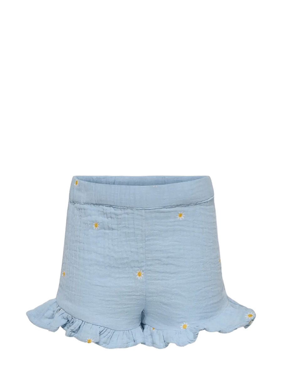 Kids Only - KMGTHYRA EMB FRILL SHORTS WVN - shorts casual - cashmere blue - 0