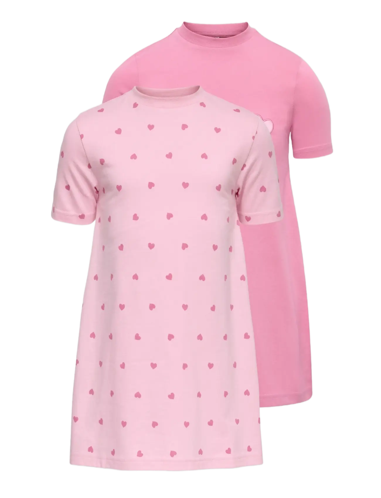 Kids Only KMGRILA 2-P SS NIGHTWEAR DRESS JRS - Natkjoler - ROMANCE ROSE / pink/rose