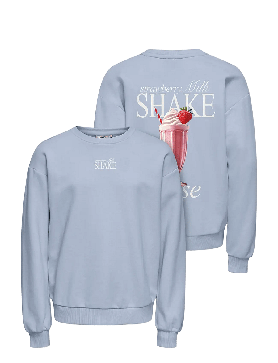 Kids Only - KMGPHILEA LIFE L/S LOOSE UB VD SWT - sweatshirts - soft chambray - 1