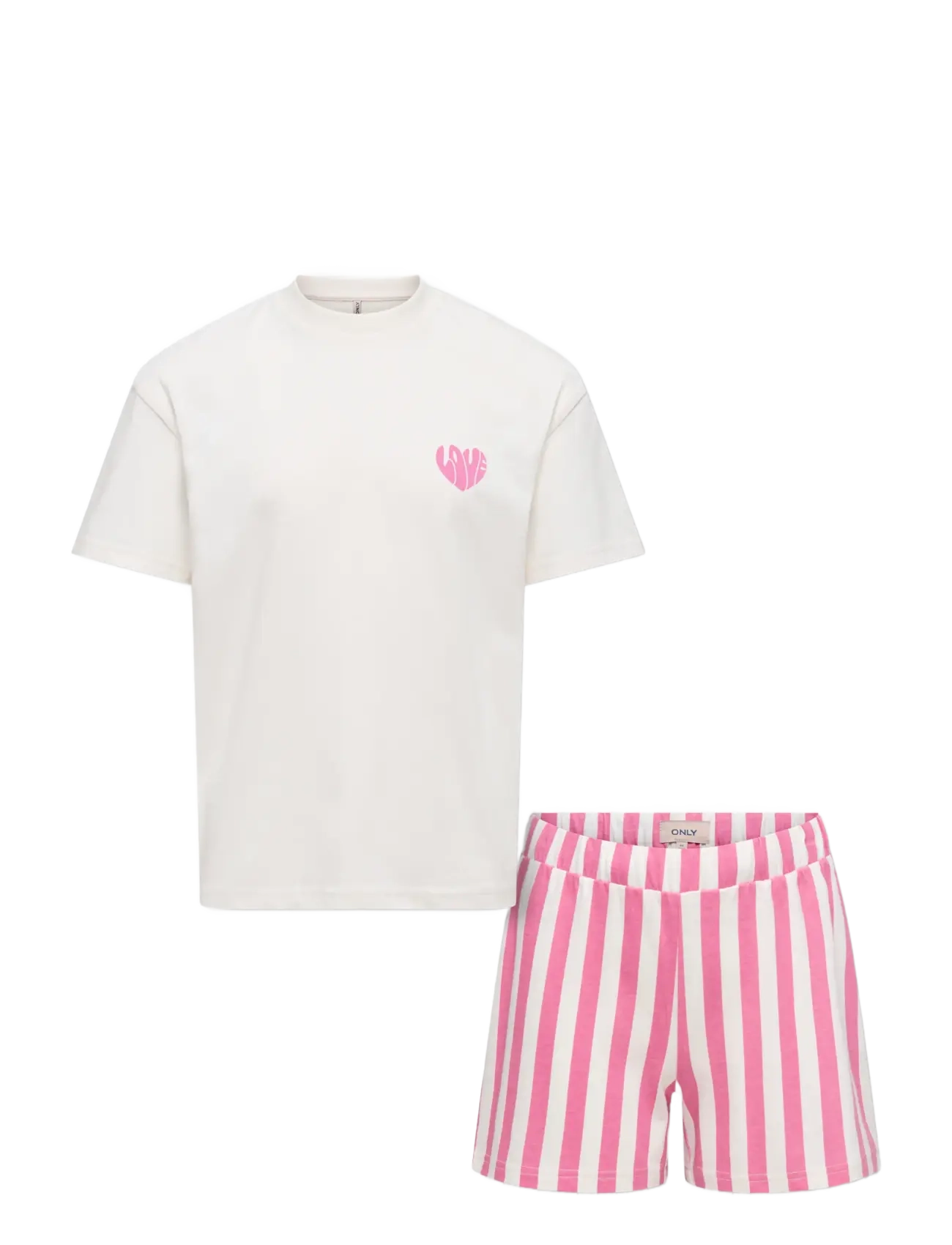 Kids Only KOGRILA NIGHTWEAR TOP/SHORTS SET JRS - Pyjamas - CASHMERE ROSE / pink/rose