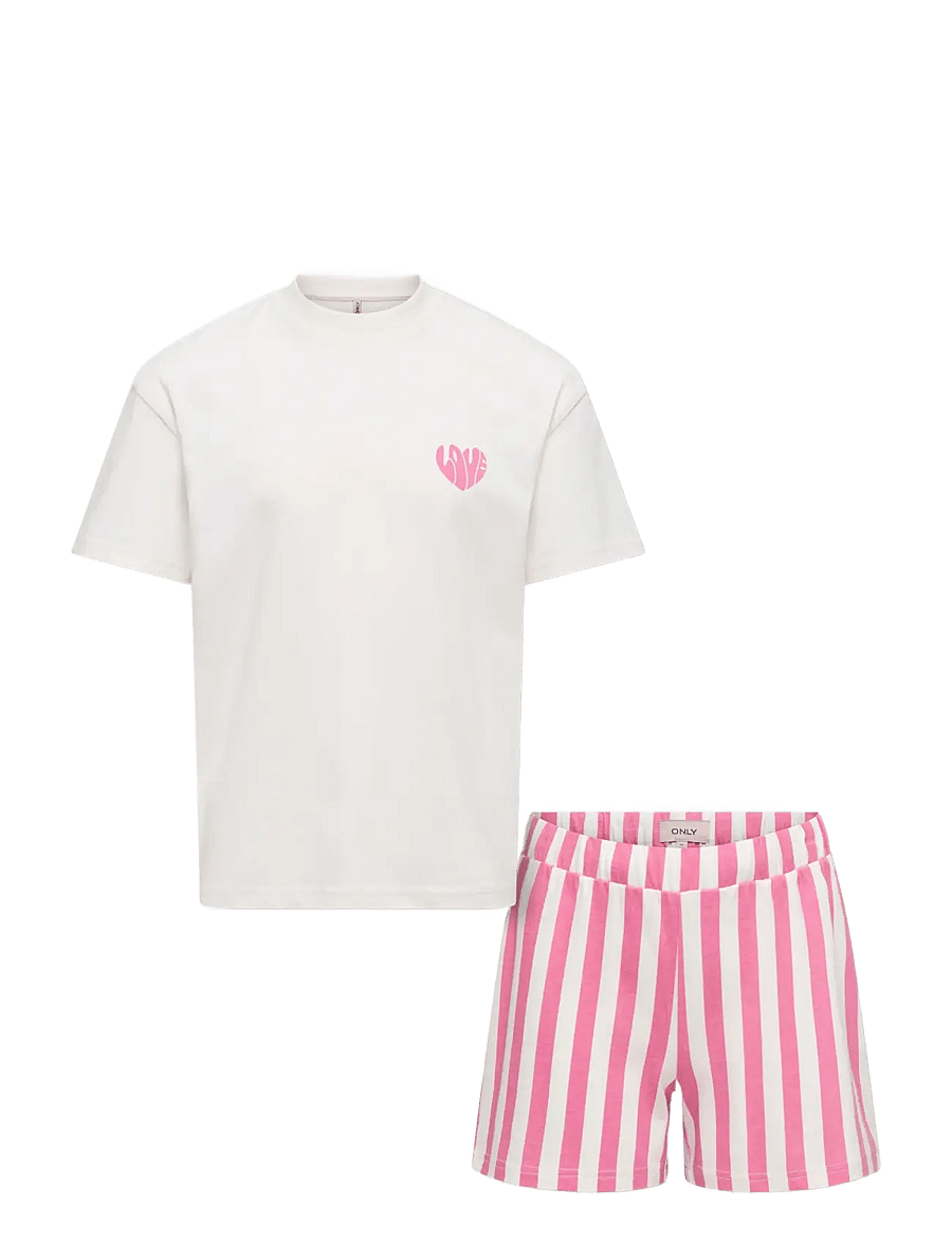 Kids Only - KOGRILA NIGHTWEAR TOP/SHORTS SET JRS - cashmere rose - 1