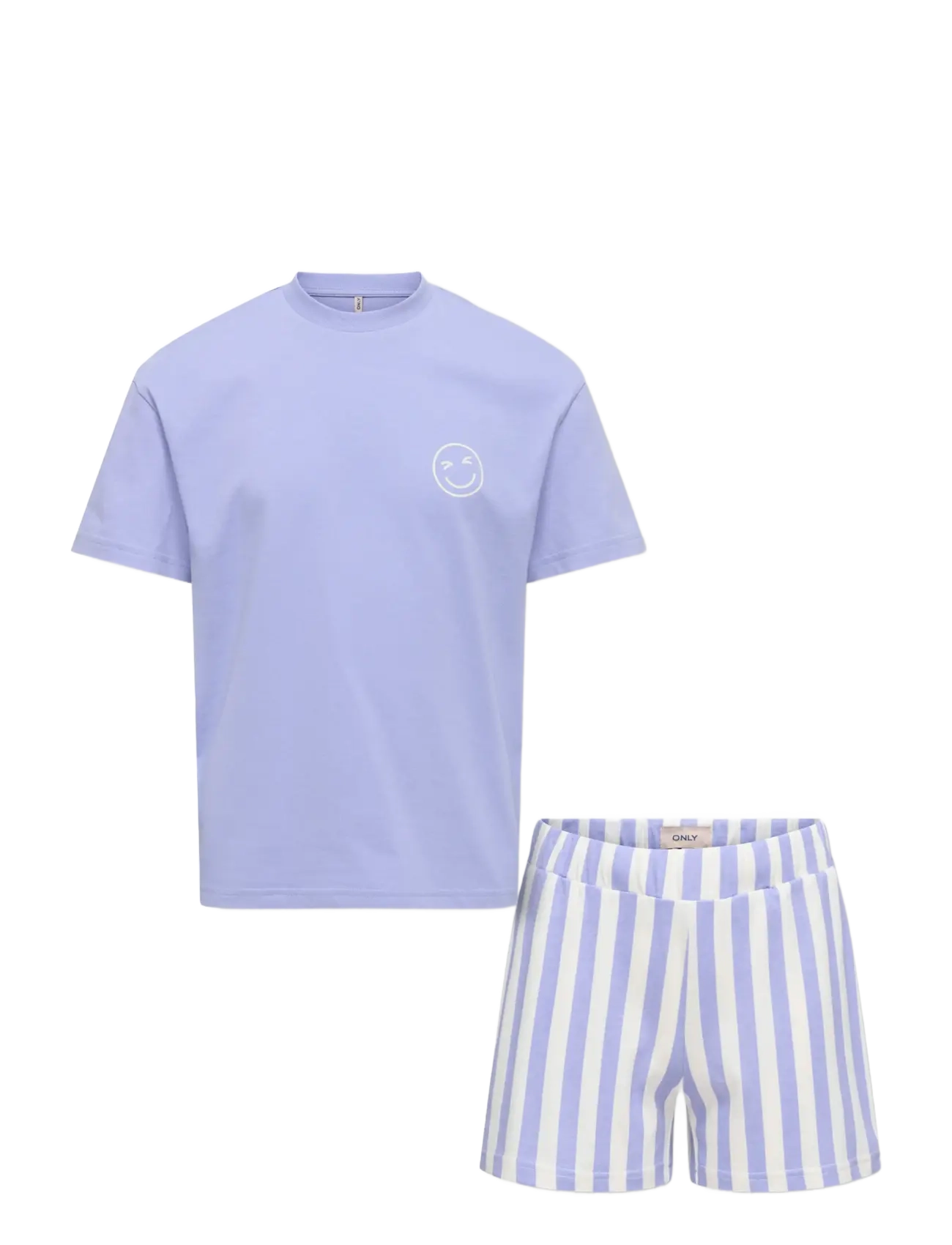 Kids Only Kogrila Nightwear Top/Shorts Set Jrs, 146-152, Purple, Pyjamas > Pyjamas-Sæt, Børn