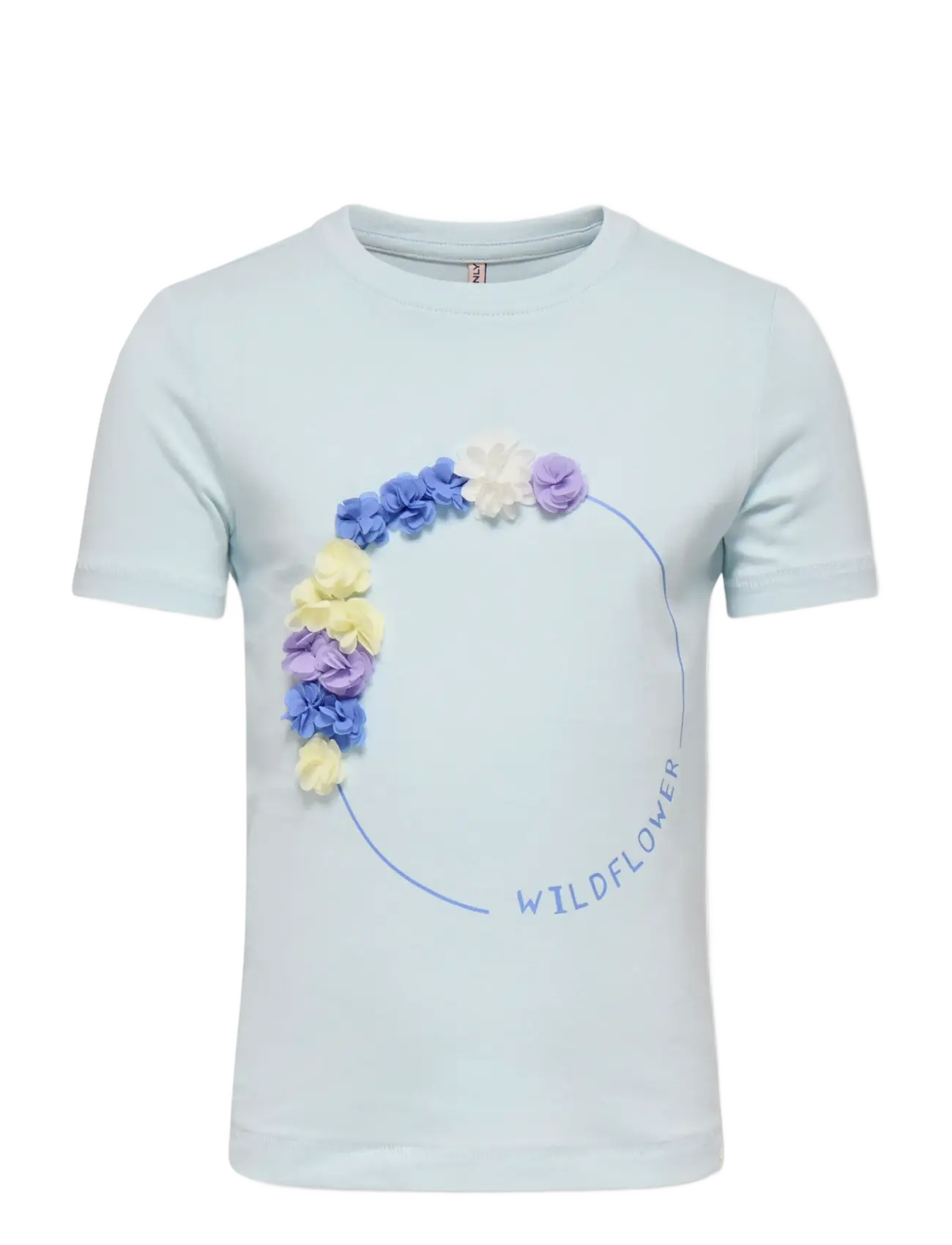 Kids Only KMGBLOOM SS REG PRINTED TEE JRS - Overdele - BALLAD BLUE / blue