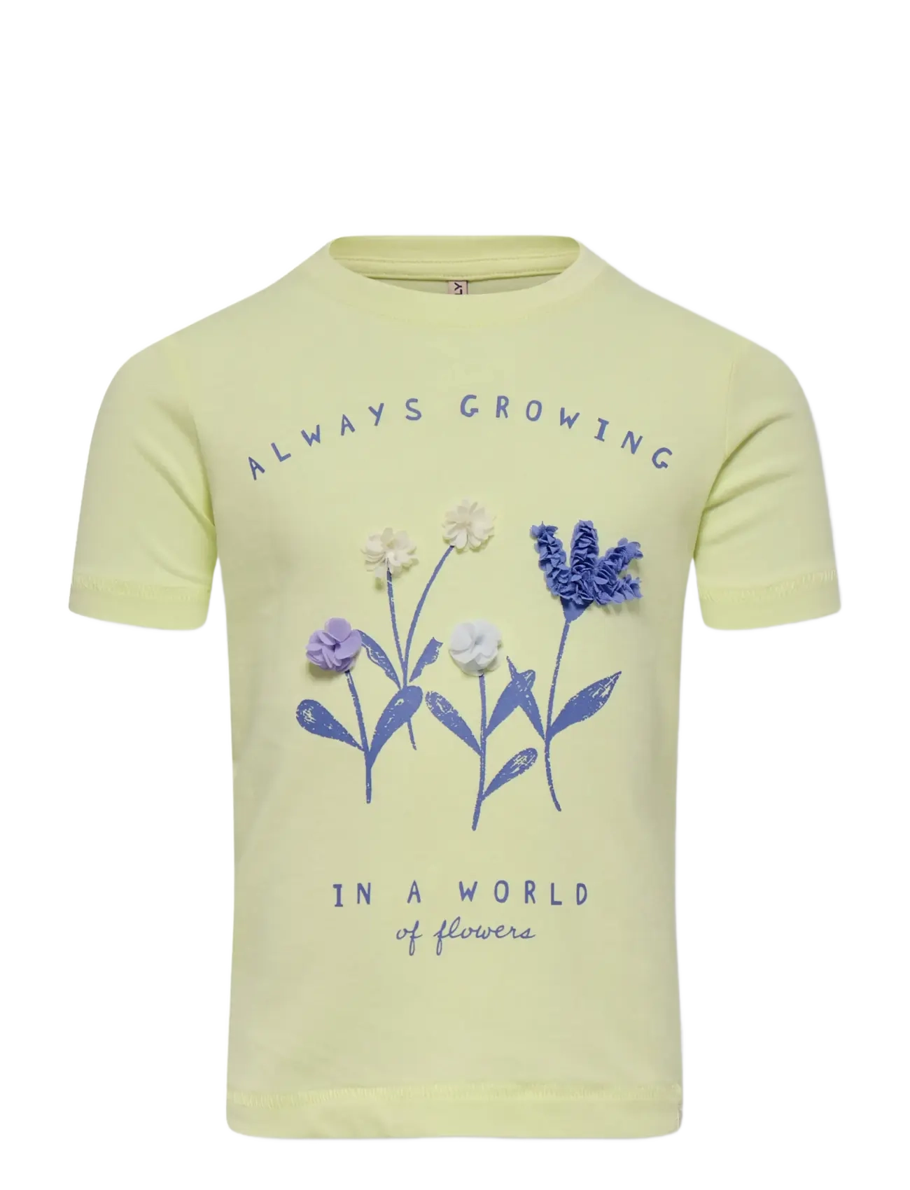 Kids Only KMGBLOOM SS REG PRINTED TEE JRS - Back to school - TENDER YELLOW / yellow