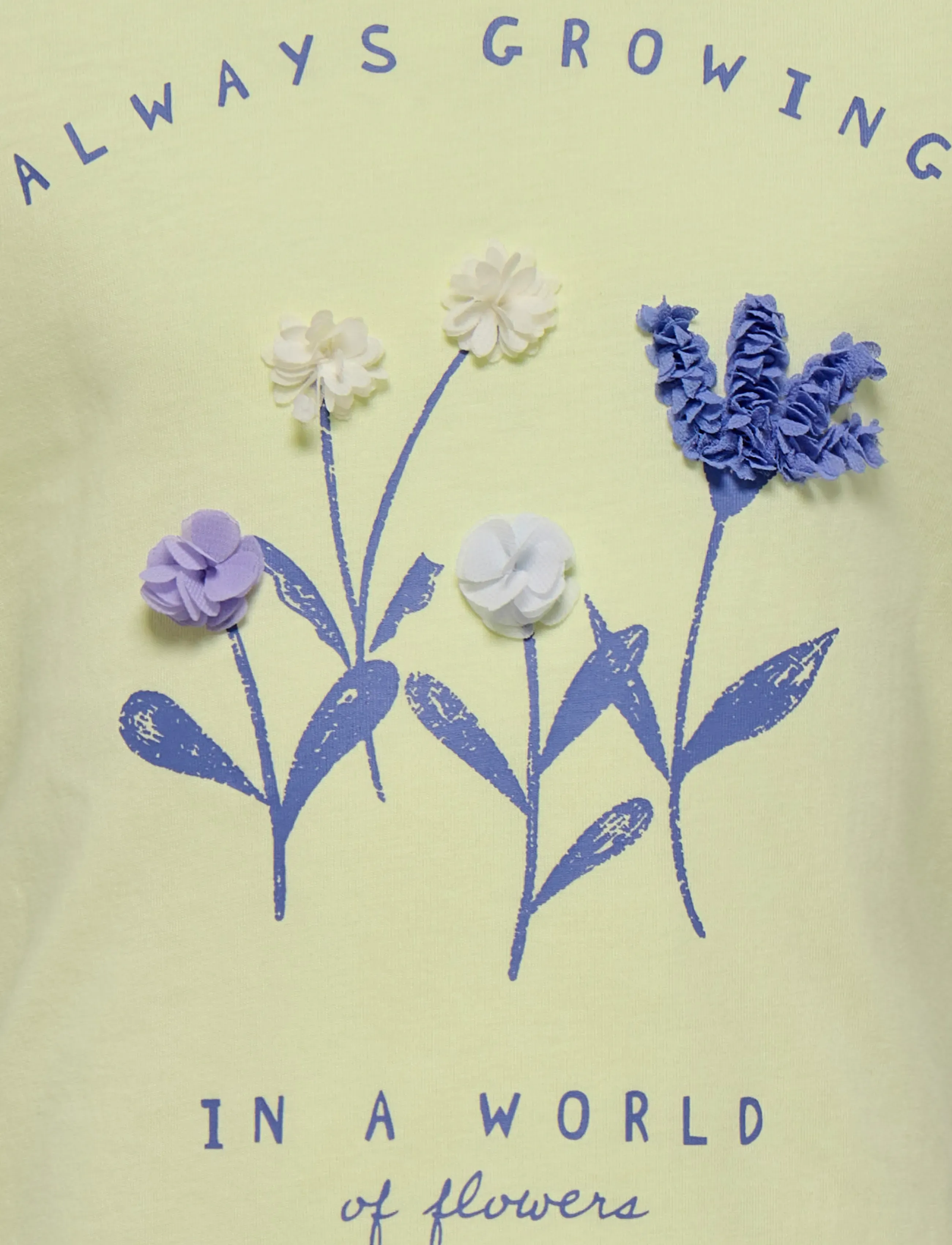 Kids Only - KMGBLOOM SS REG PRINTED TEE JRS - t-krekli ar īsām piedurknēm - tender yellow - 2