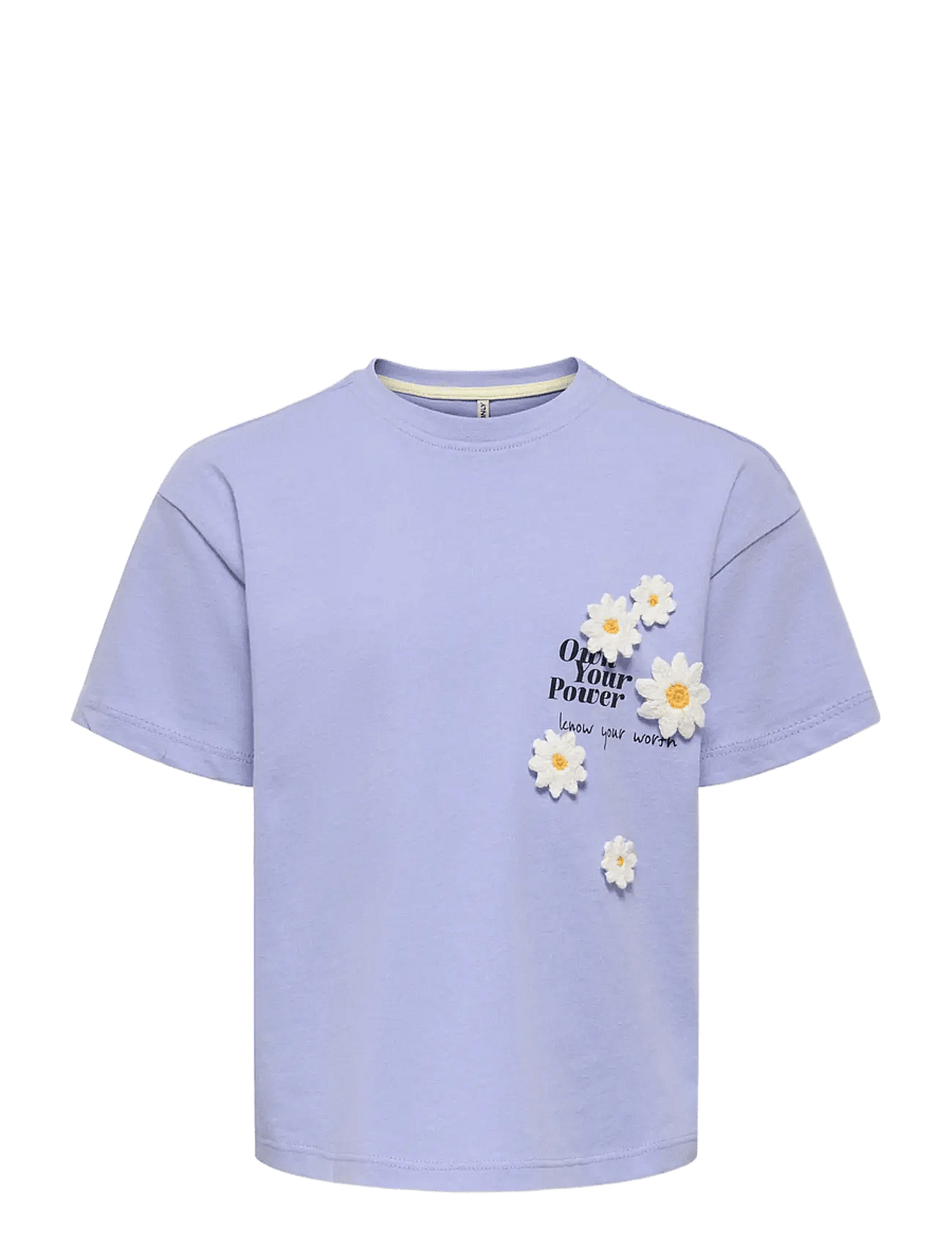 Kids Only - KMGPETAL SS LOOSE PRINTED TEE JRS - t-shirts à manches courtes - sweet lavender - 0