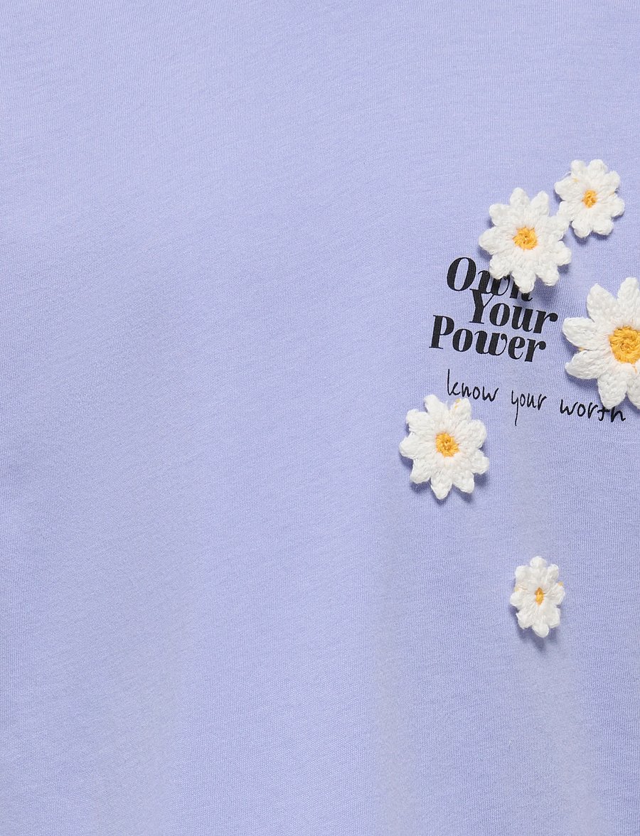 Kids Only - KMGPETAL SS LOOSE PRINTED TEE JRS - t-shirts à manches courtes - sweet lavender - 2