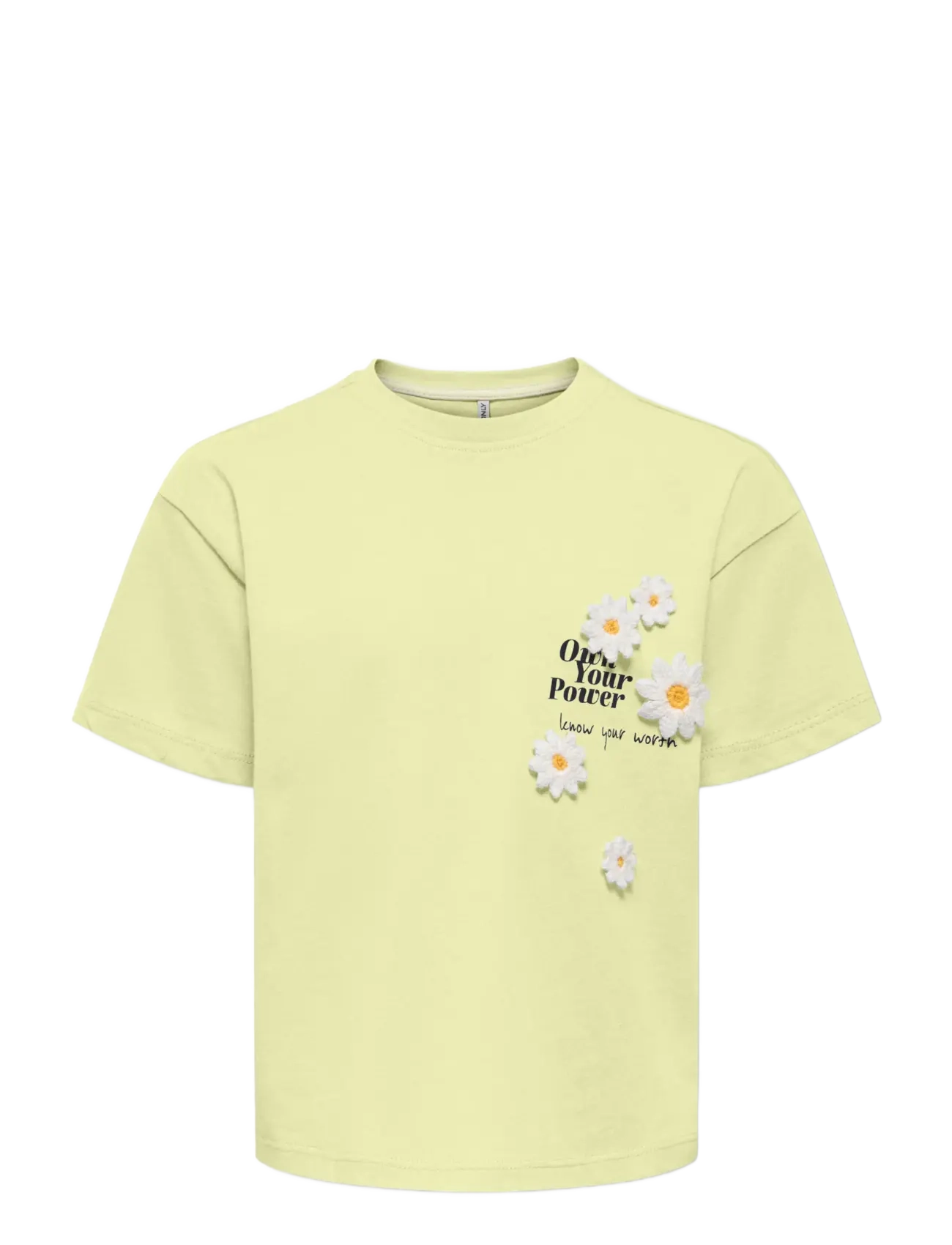 Kids Only KMGPETAL SS LOOSE PRINTED TEE JRS - 4 for 3 - TENDER YELLOW / yellow