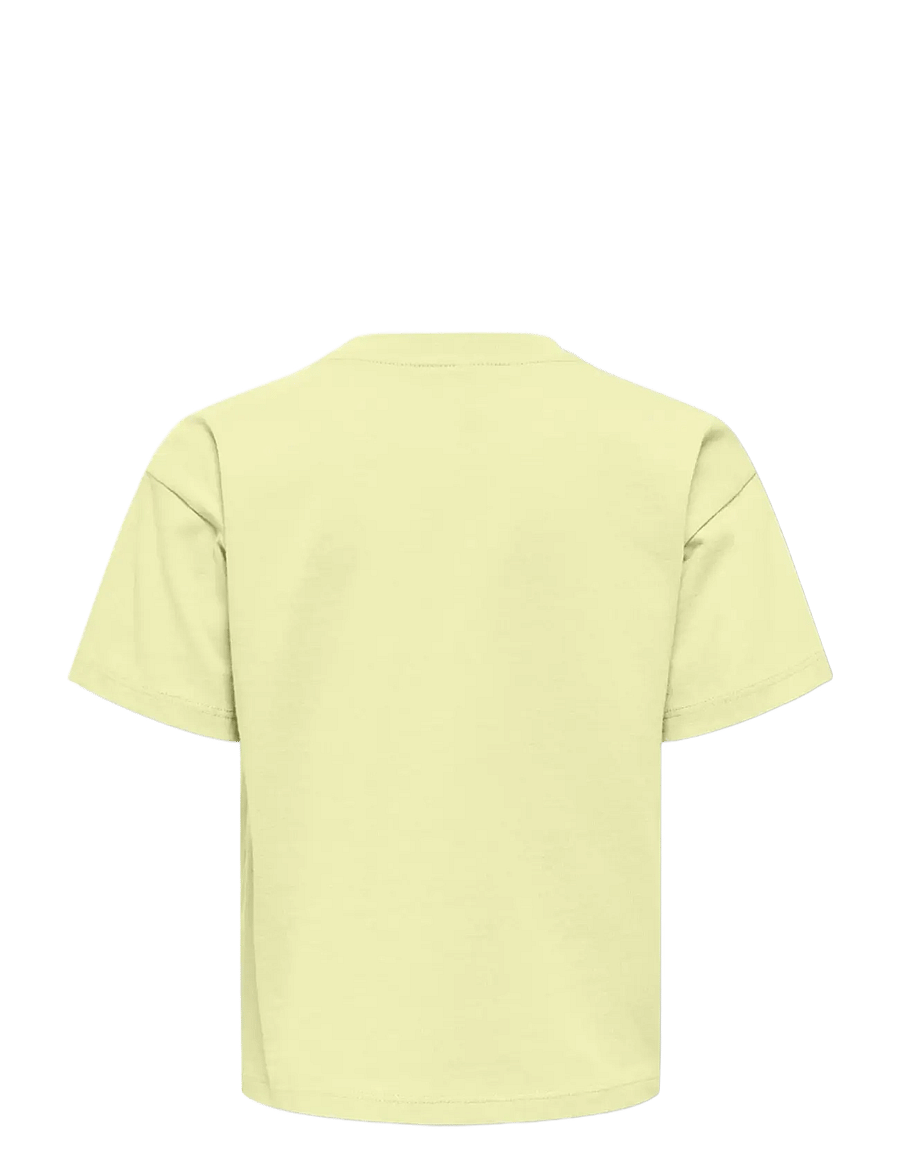 Kids Only - KMGPETAL SS LOOSE PRINTED TEE JRS - kortærmede t-shirts - tender yellow - 1