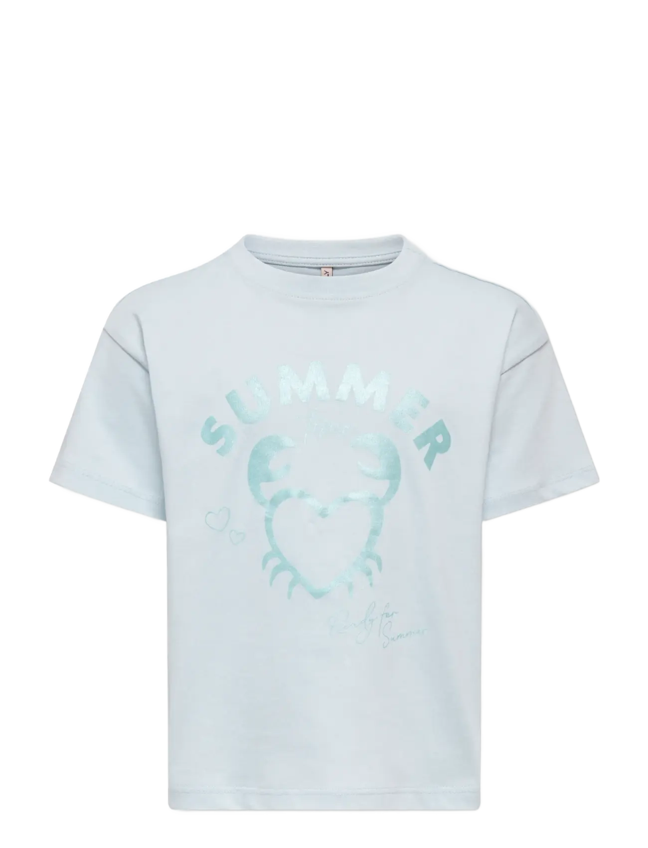 Kids Only Kmgaugusta Ss Loose Print Tee Jrs, 98, T-shirts, Blau - Short-sleeved, Kinder