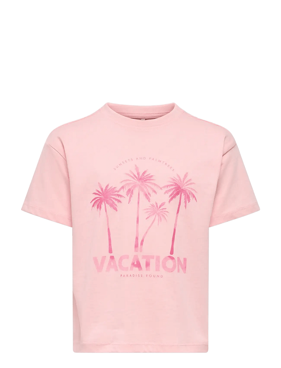 Kids Only - KMGAUGUSTA SS LOOSE PRINT TEE JRS - kurzärmelige - tickled pink - 0