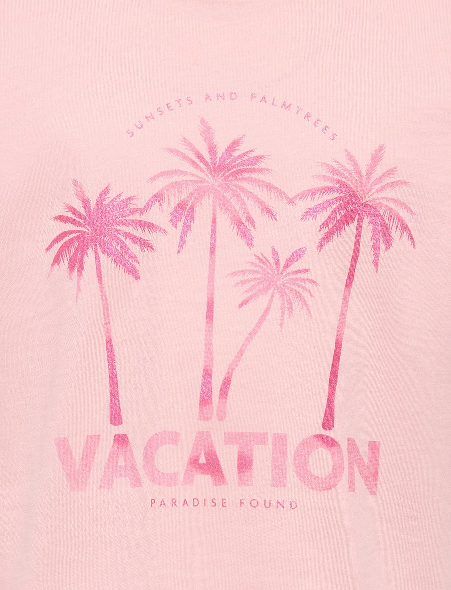 Kids Only - KMGAUGUSTA SS LOOSE PRINT TEE JRS - kurzärmelige - tickled pink - 2