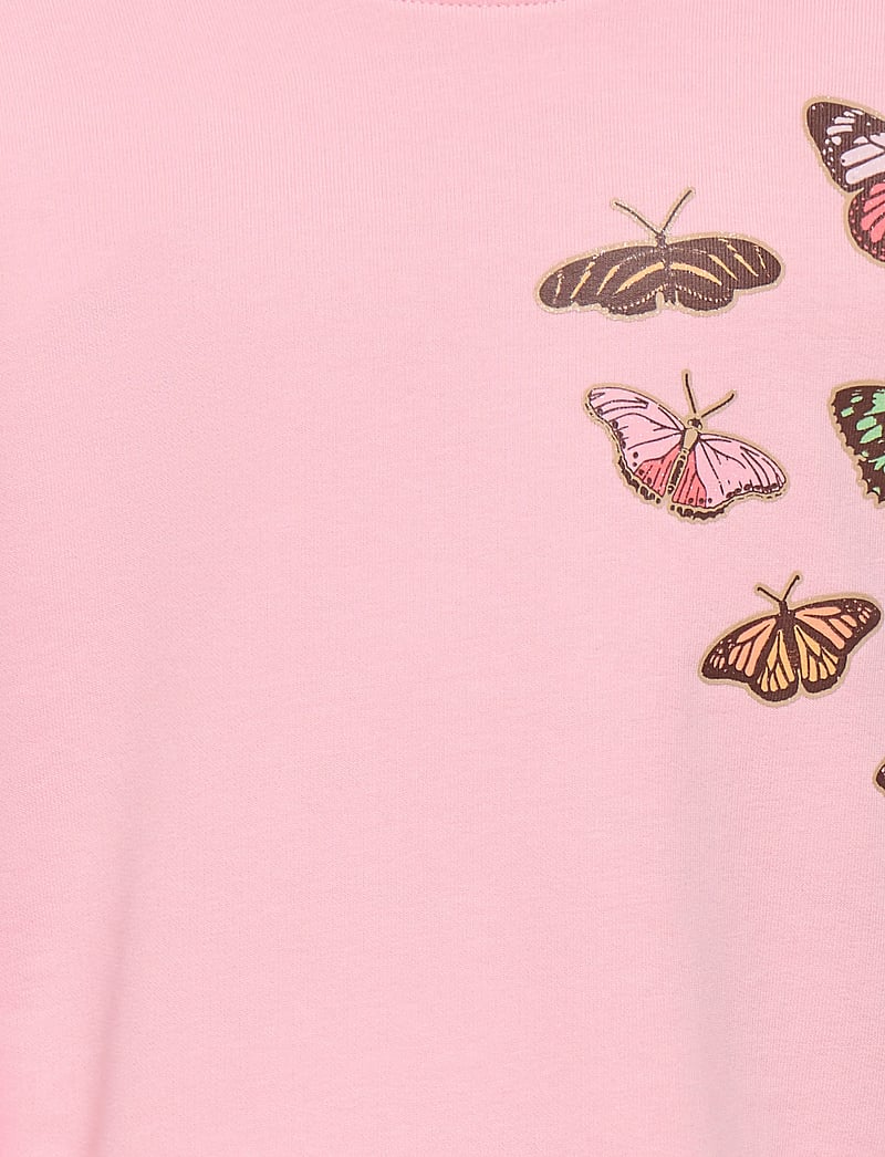 Kids Only - KMGBUTTERFLY LS BOXY PRINT UB SWT - sweatshirts - tickled pink - 2