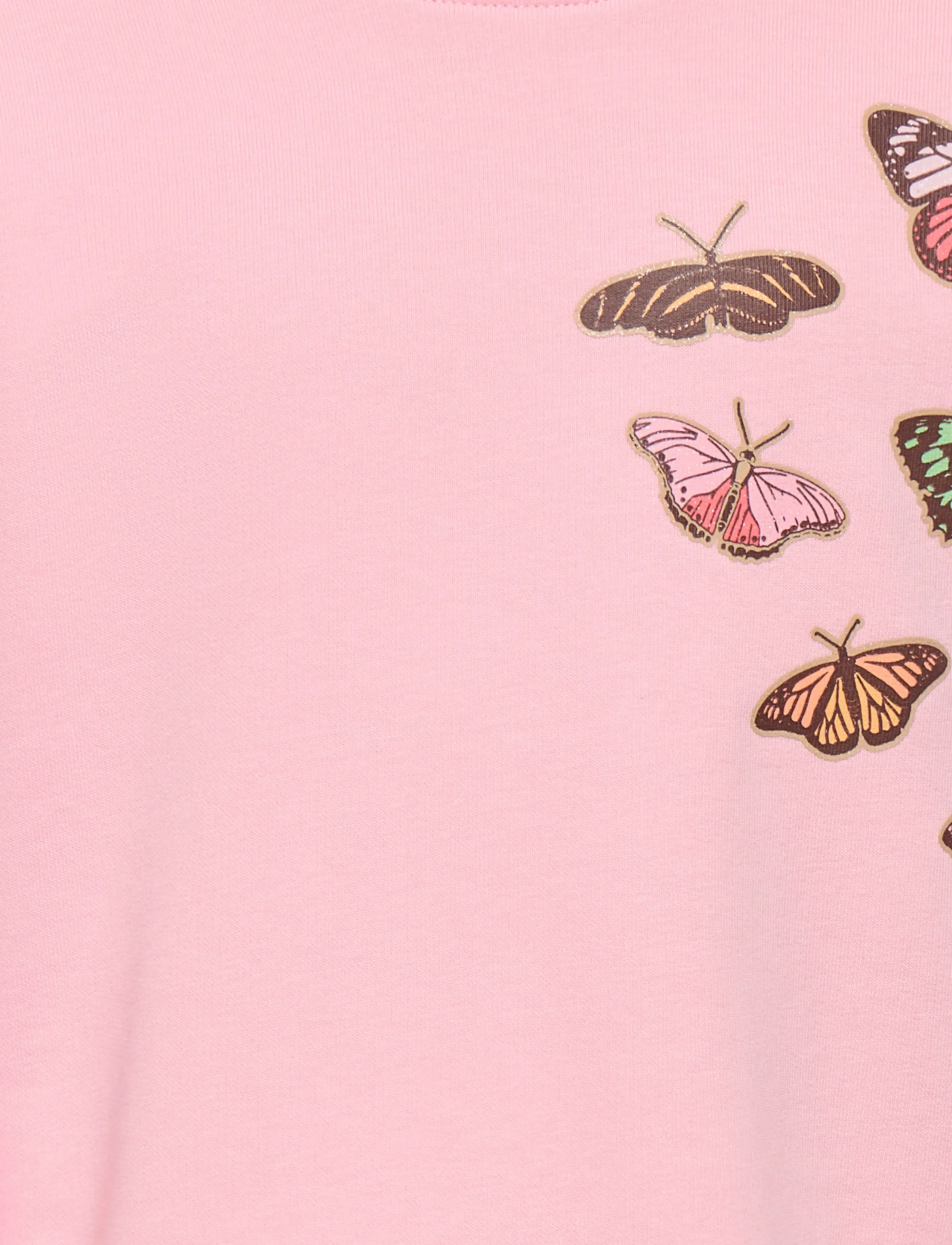Kids Only - KMGBUTTERFLY LS BOXY PRINT UB SWT - sweatshirts - tickled pink - 2