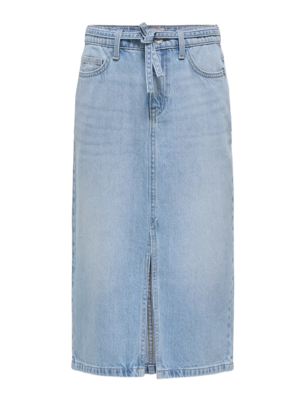 Kids Only Kogluna Belted Midi Skirt Dnm, 152, Röcke, Blau - Denim Kinder